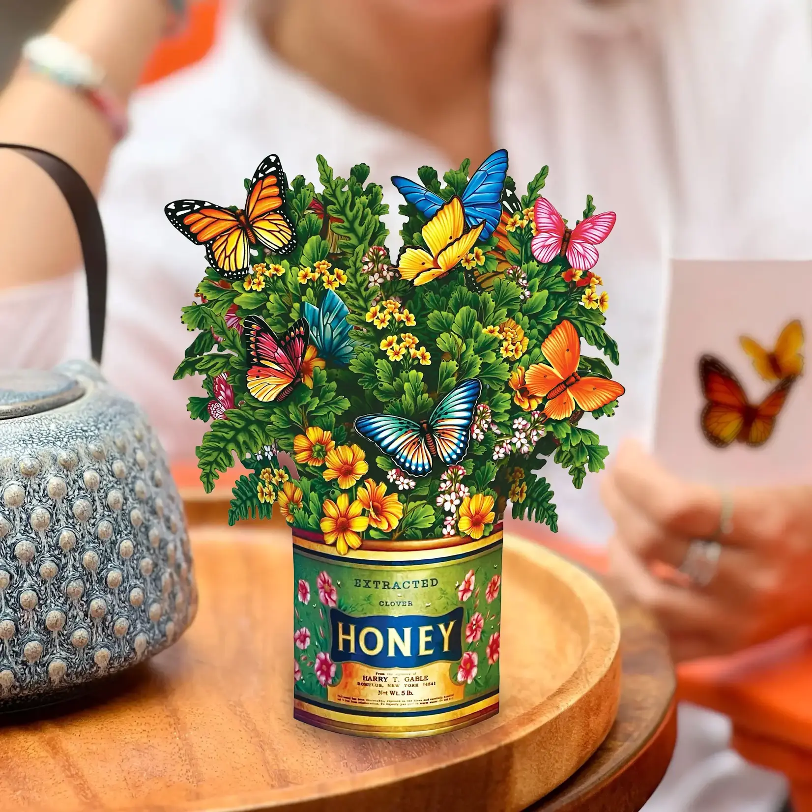 Fresh Cut Paper Mini Bouquet & Card - Butterfly