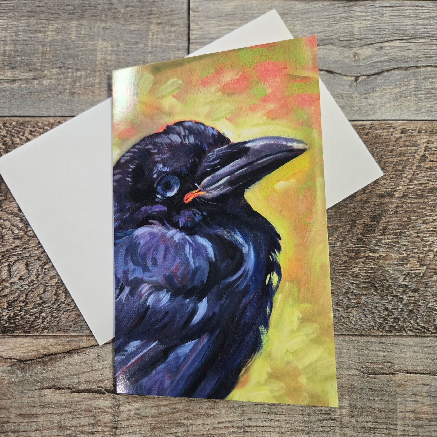 Crystal Driedger Greeting Card - Rescue Raven