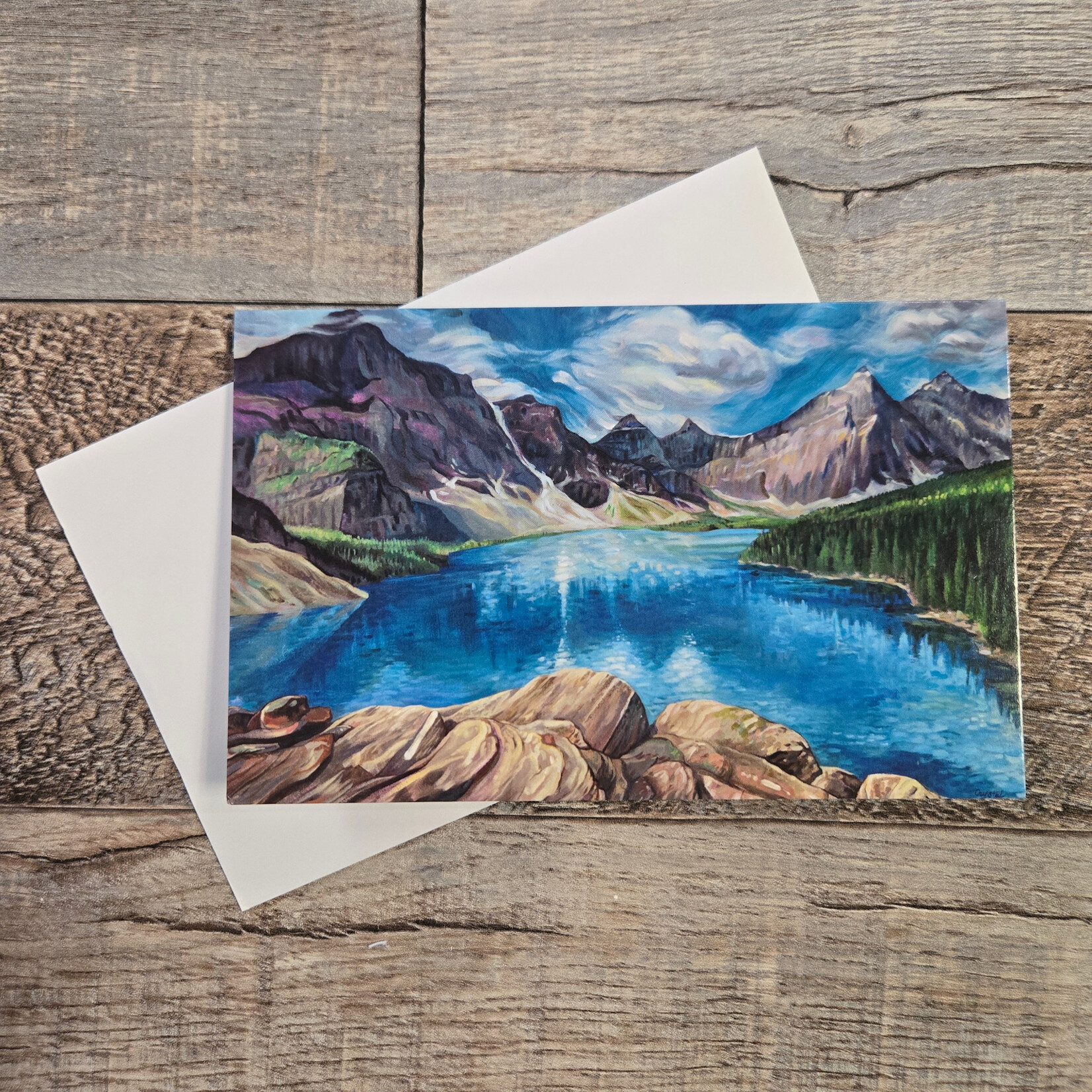 Crystal Driedger Greeting Card - Breeze on Moraine
