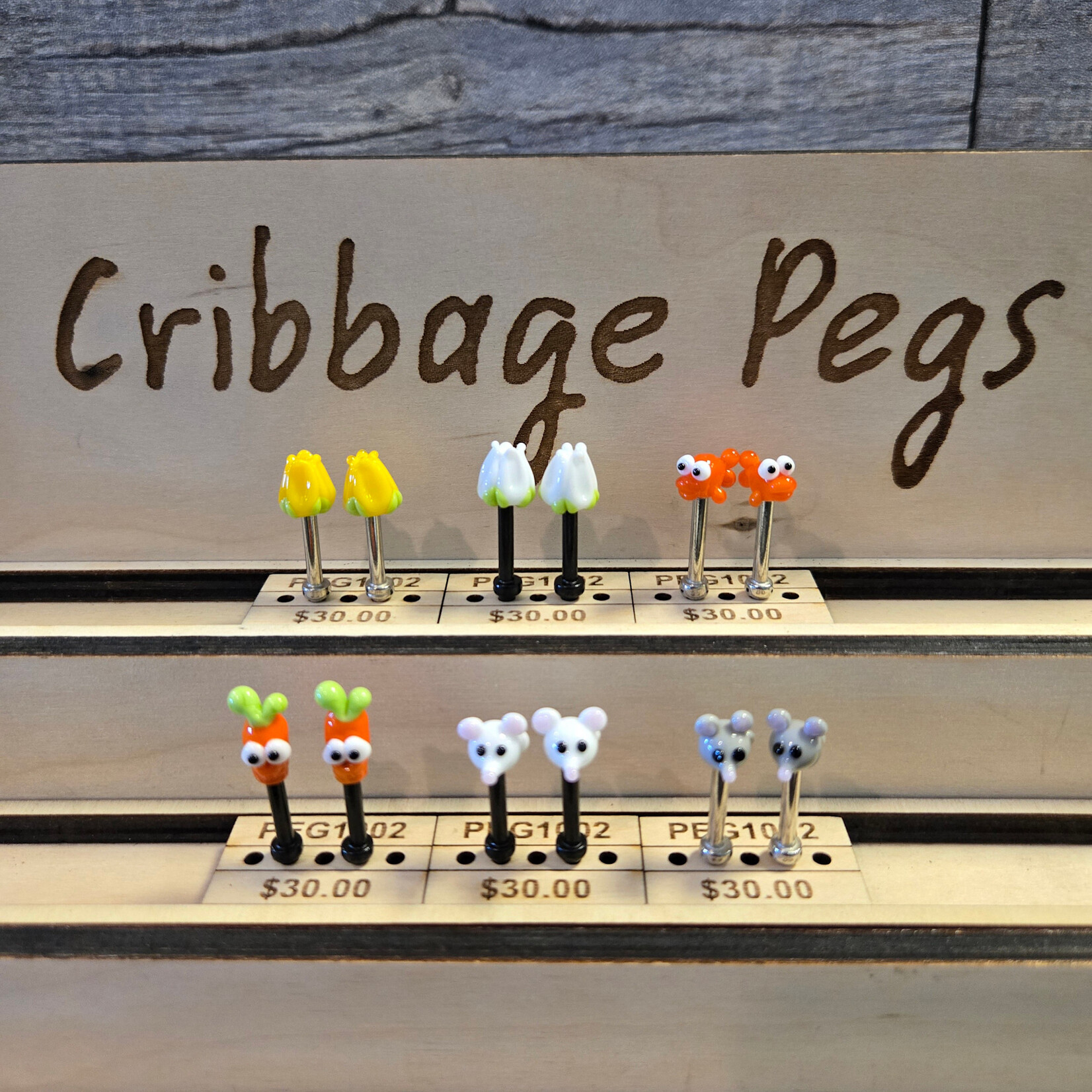 Pegsmith Cribbage Pegs - $30