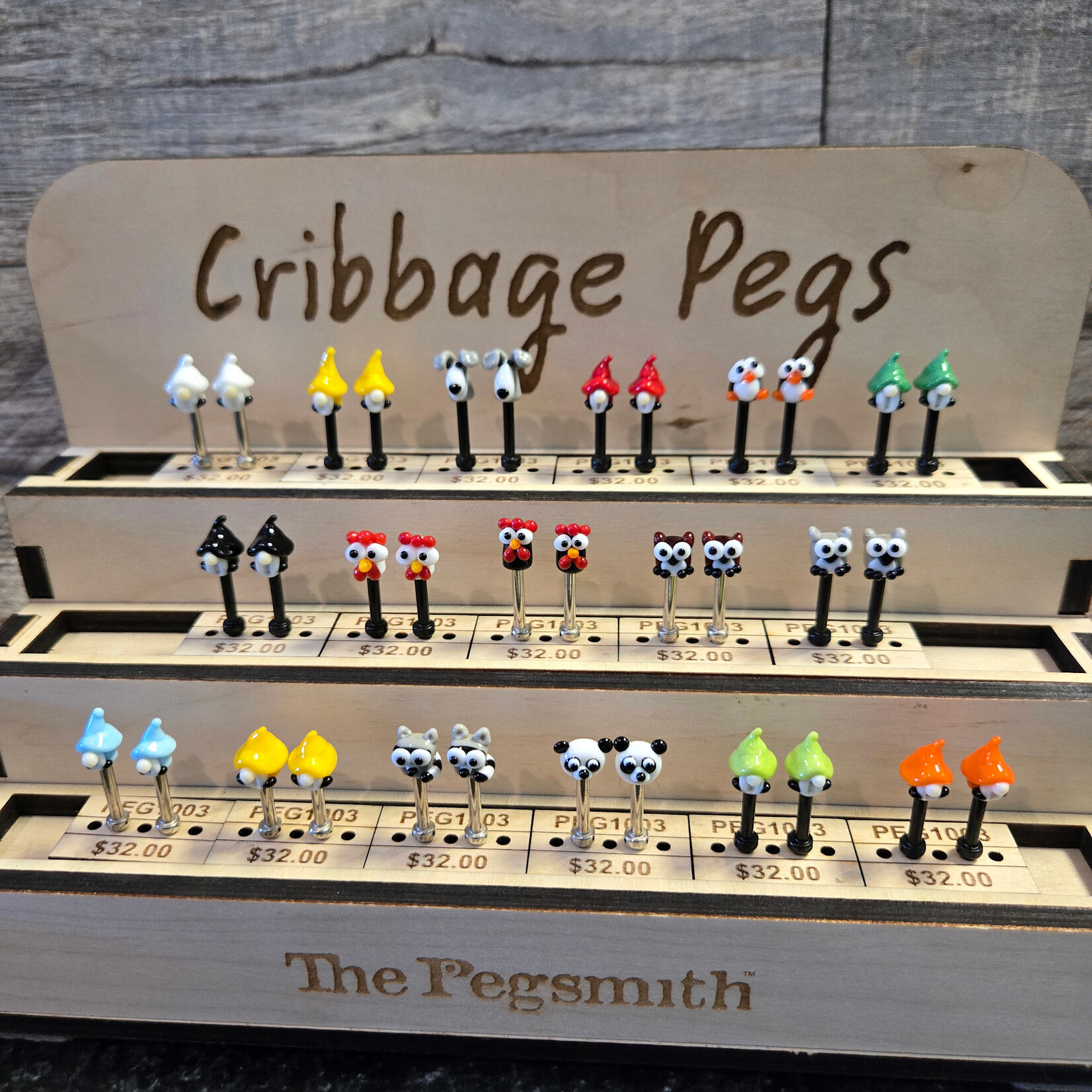 Pegsmith Cribbage Pegs - $32