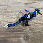 Beaded Blue Jay Charm