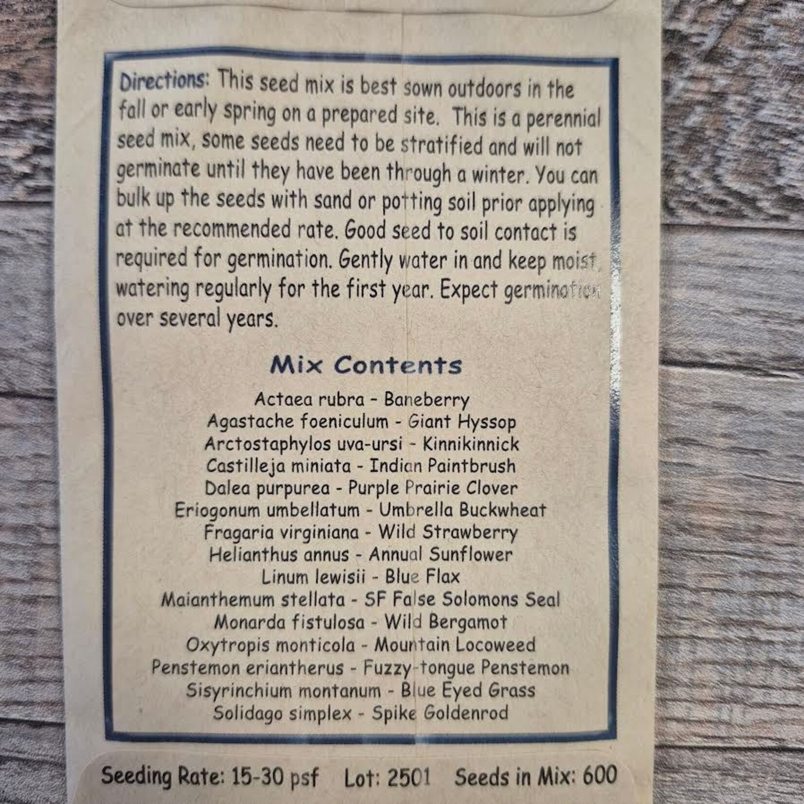 Wild About Flowers Seed Mix - Wildflowers for Birds