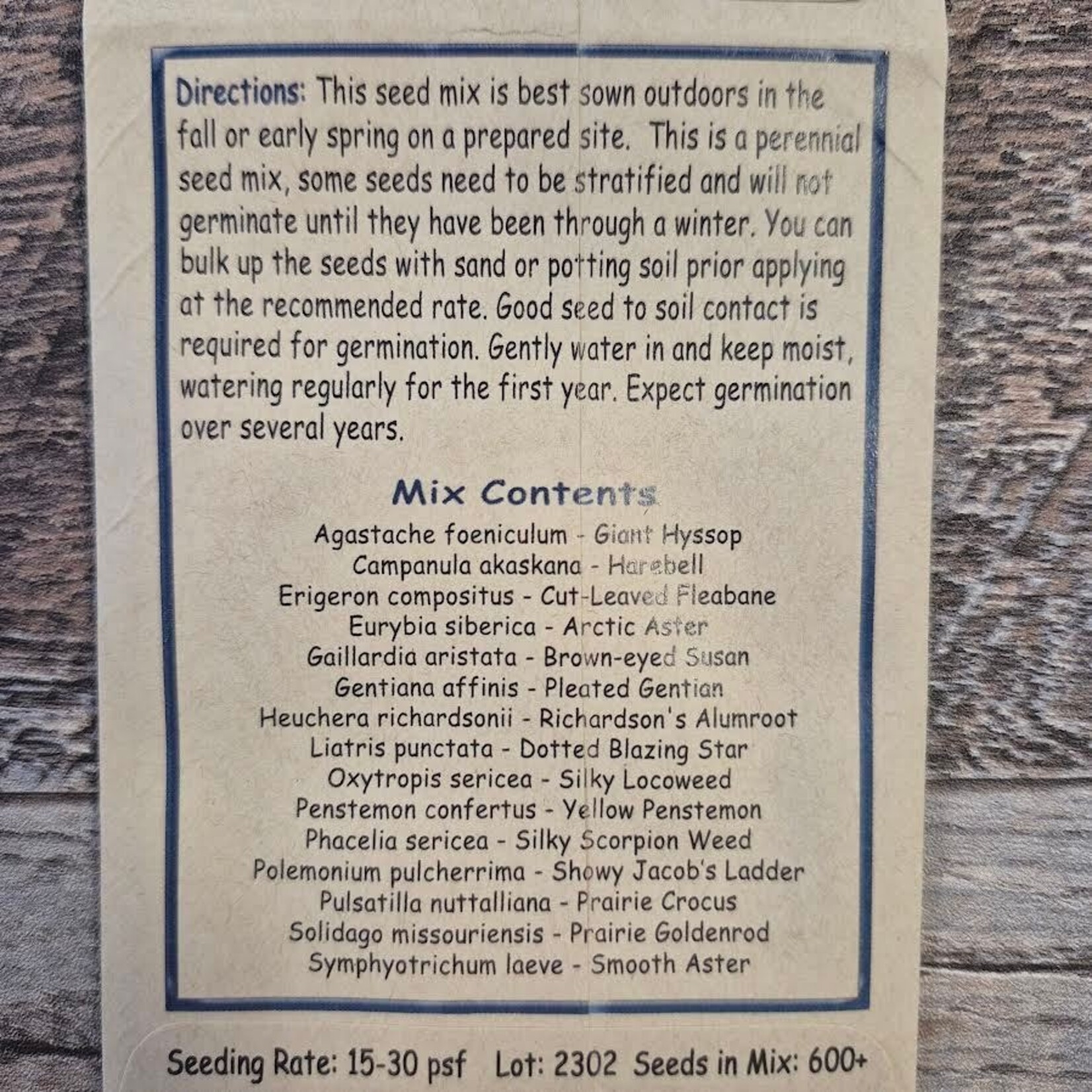 Wild About Flowers Seed Mix - Wildflowers for Bees