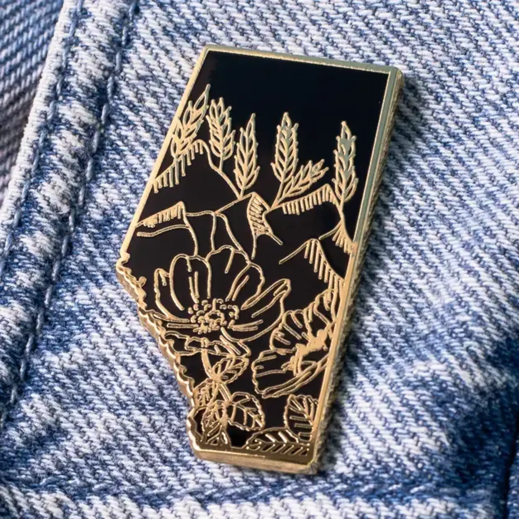 Alberta Enamel Pin