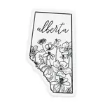 Alberta Floral Matte Vinyl Sticker