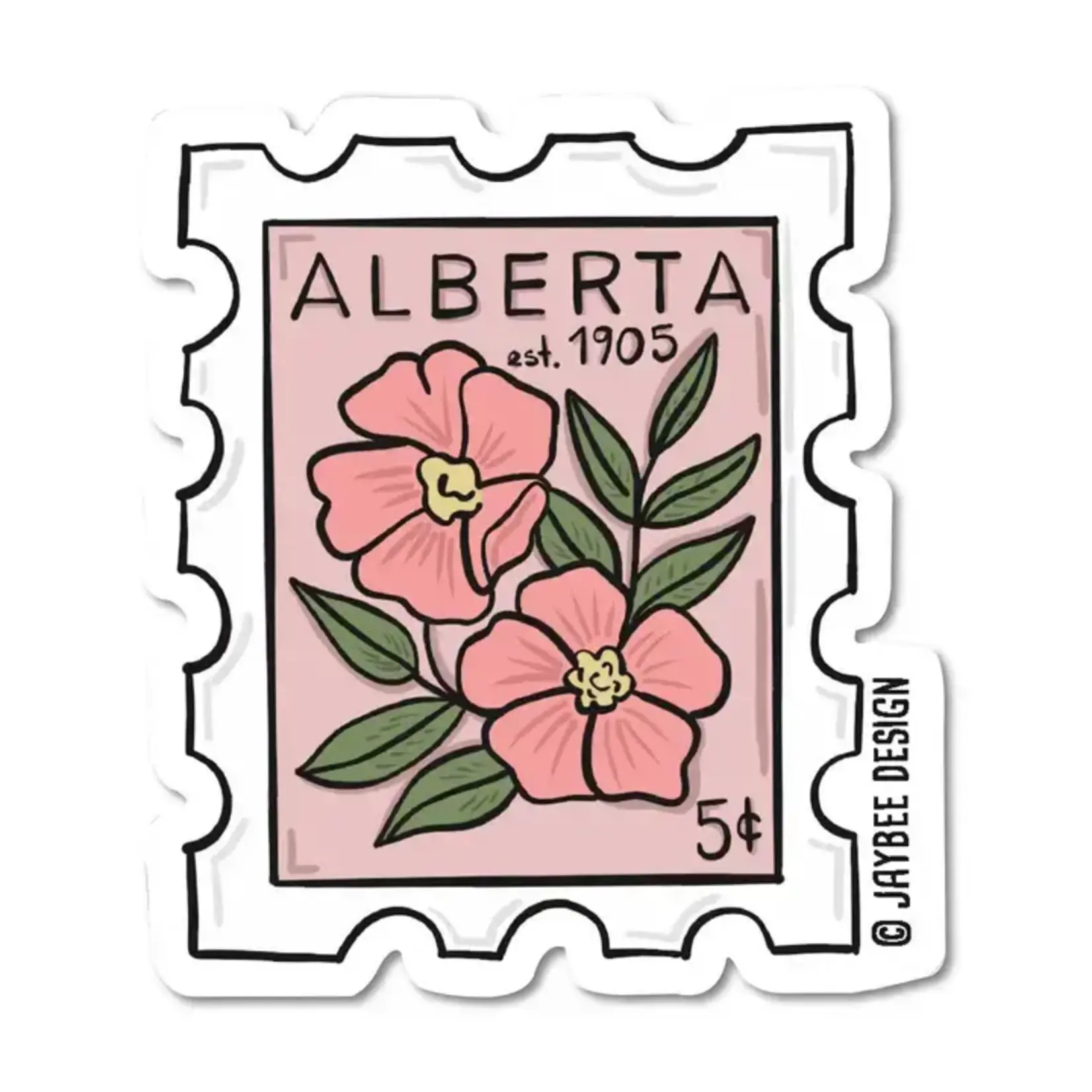 Alberta Postage Stamp Vinyl Sticker
