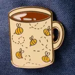 Big Bee-Tha Cup of Joe Enamel Pin