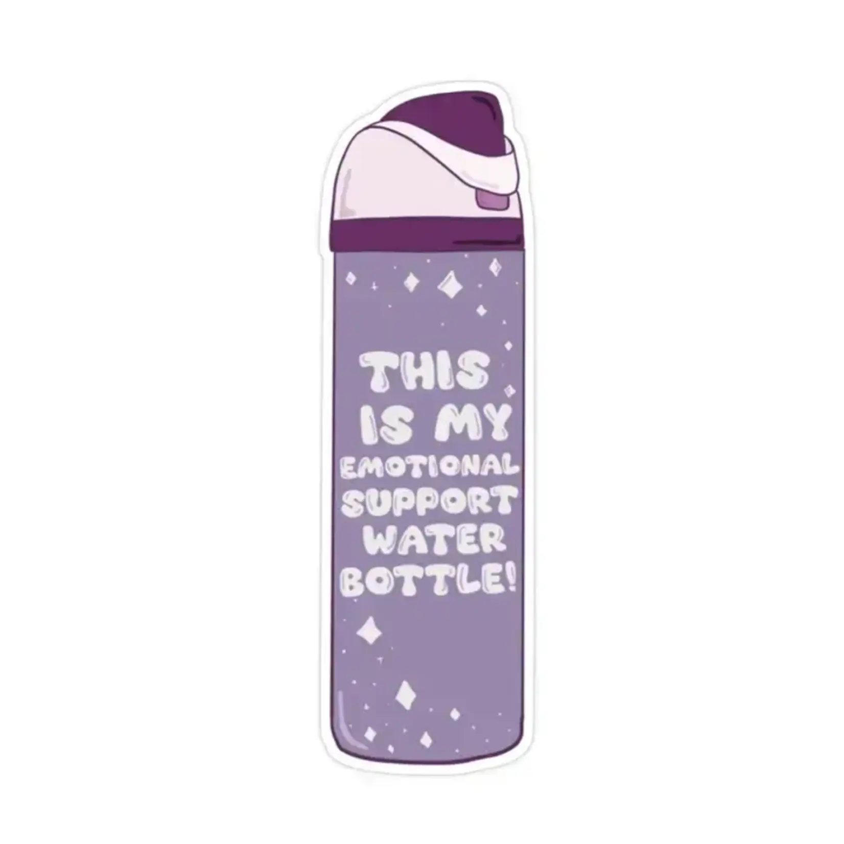 This Is My Emotional Support Water Bottle (Purple) Vinyl Sticker