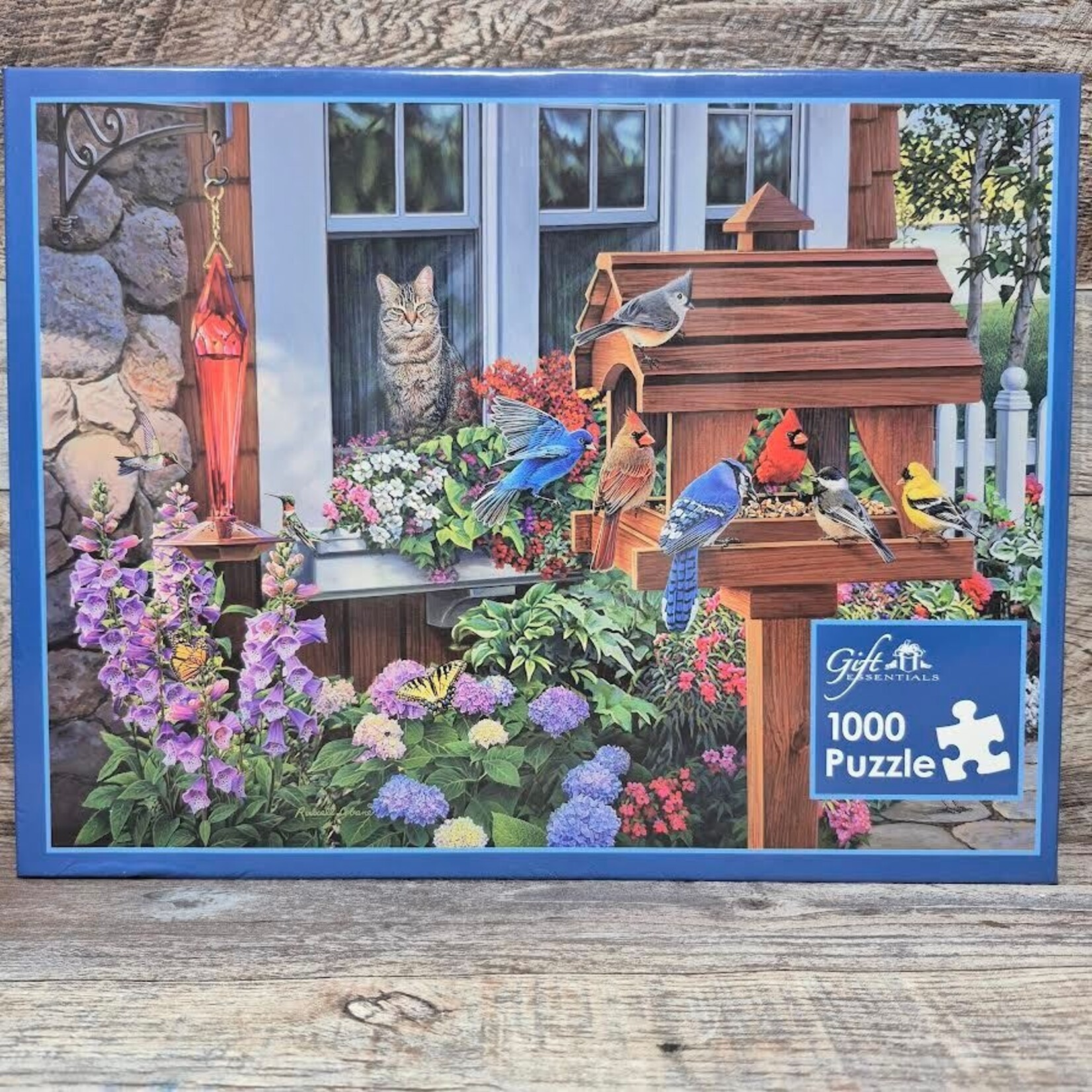 Window Cat Birdwatcher 1000 pc Puzzle