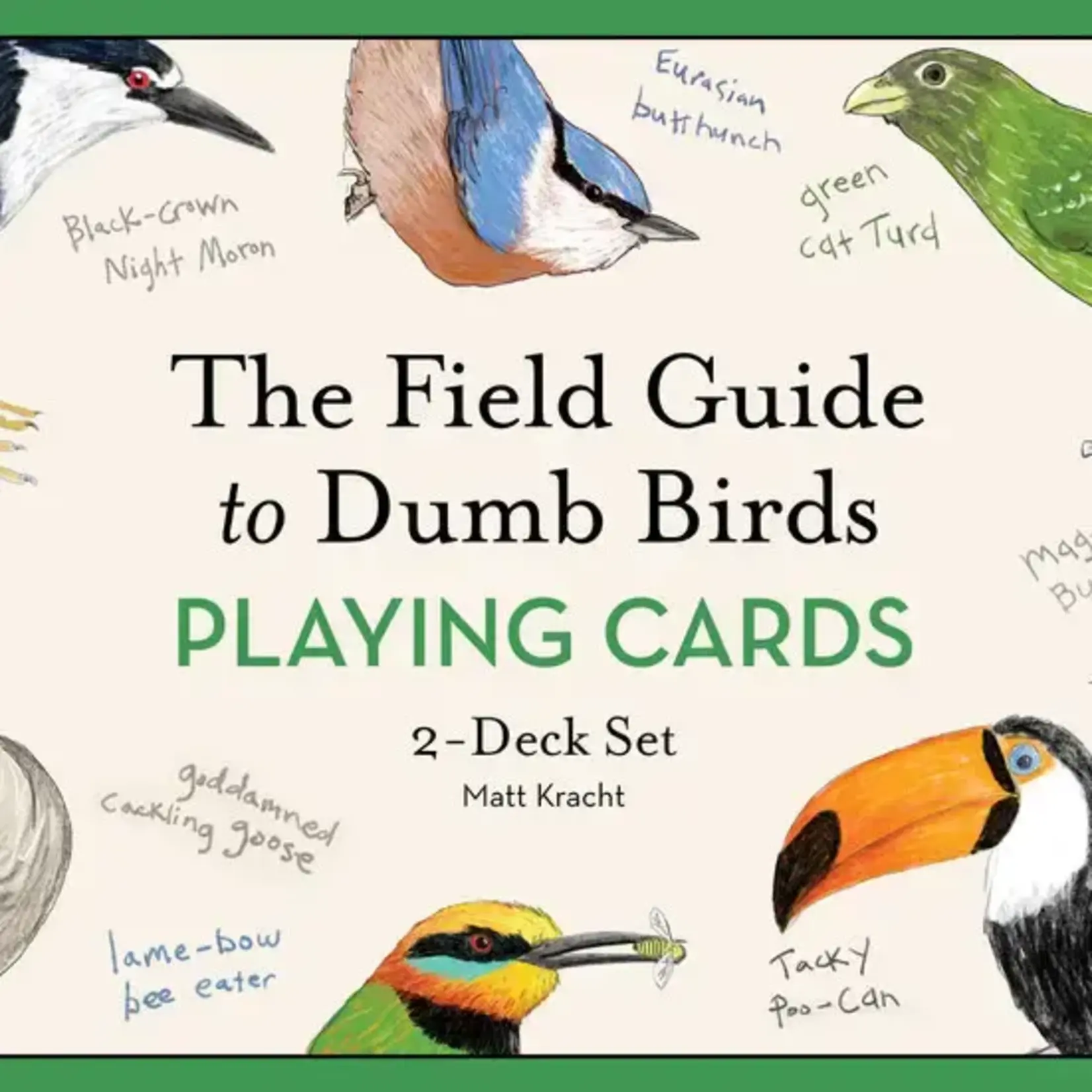 Field Guide To Dumb Birds Playing Cards