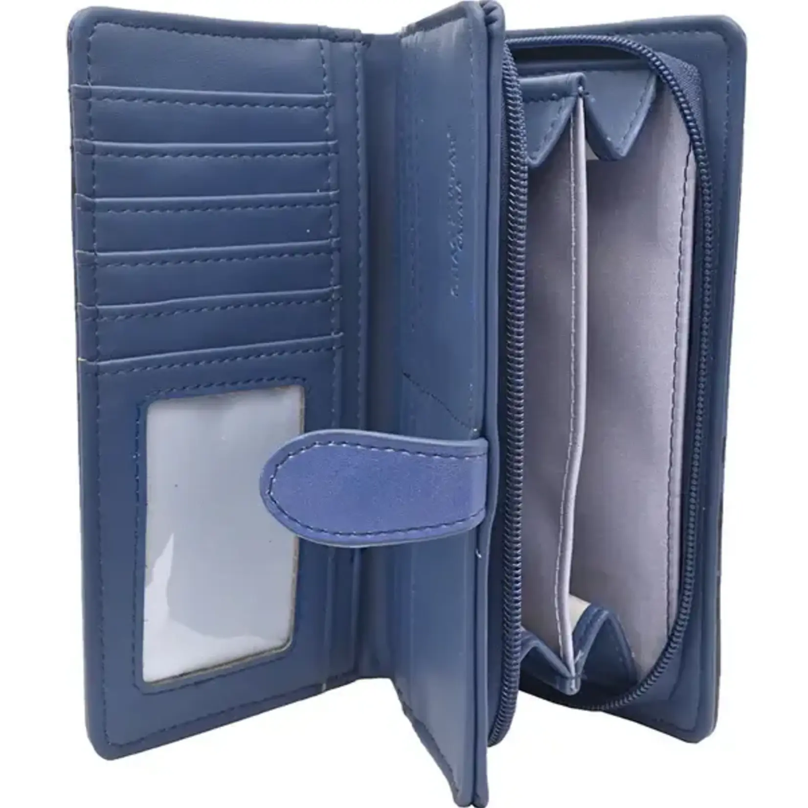 Large Shagwear Wallet - Misty Sky Raven Moon