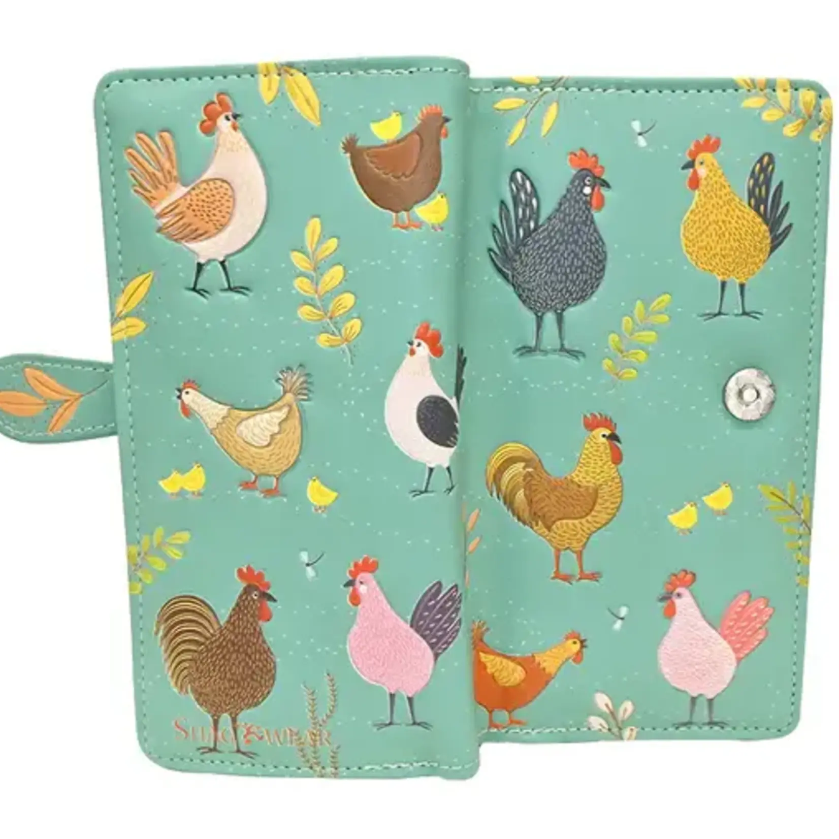 Large Shagwear Wallet - Teal Chicken Farm