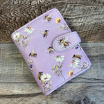 Small Shagwear Wallet - Lavender Bumblebee Garden