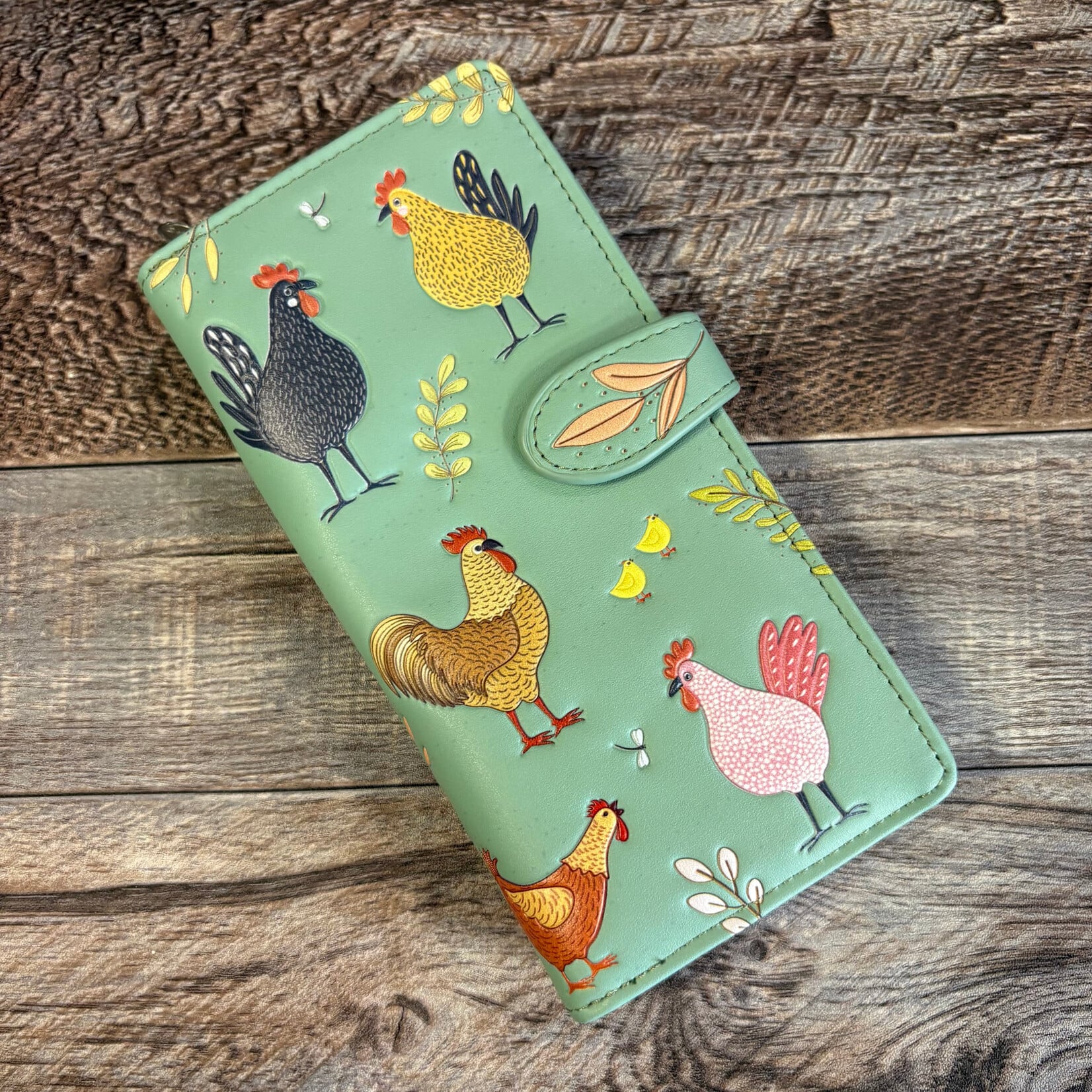 Large Shagwear Wallet - Teal Chicken Farm
