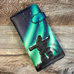 Large Shagwear Wallet - Northern Lights Inukshuk