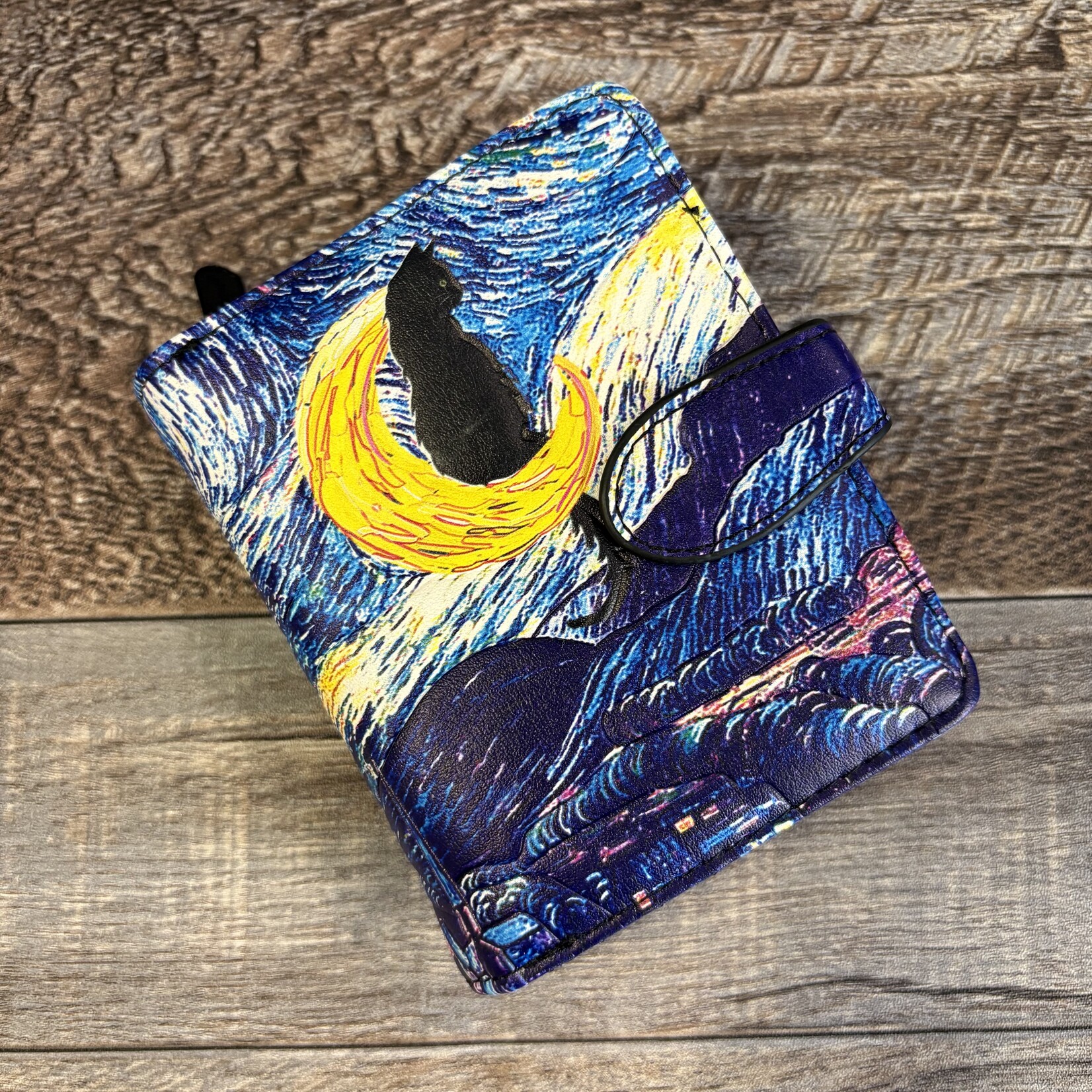 Small Shagwear Wallet - Van Gogh Cat