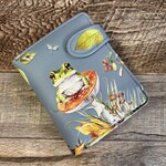 Small Shagwear Wallet - Sky Blue Frog Forest