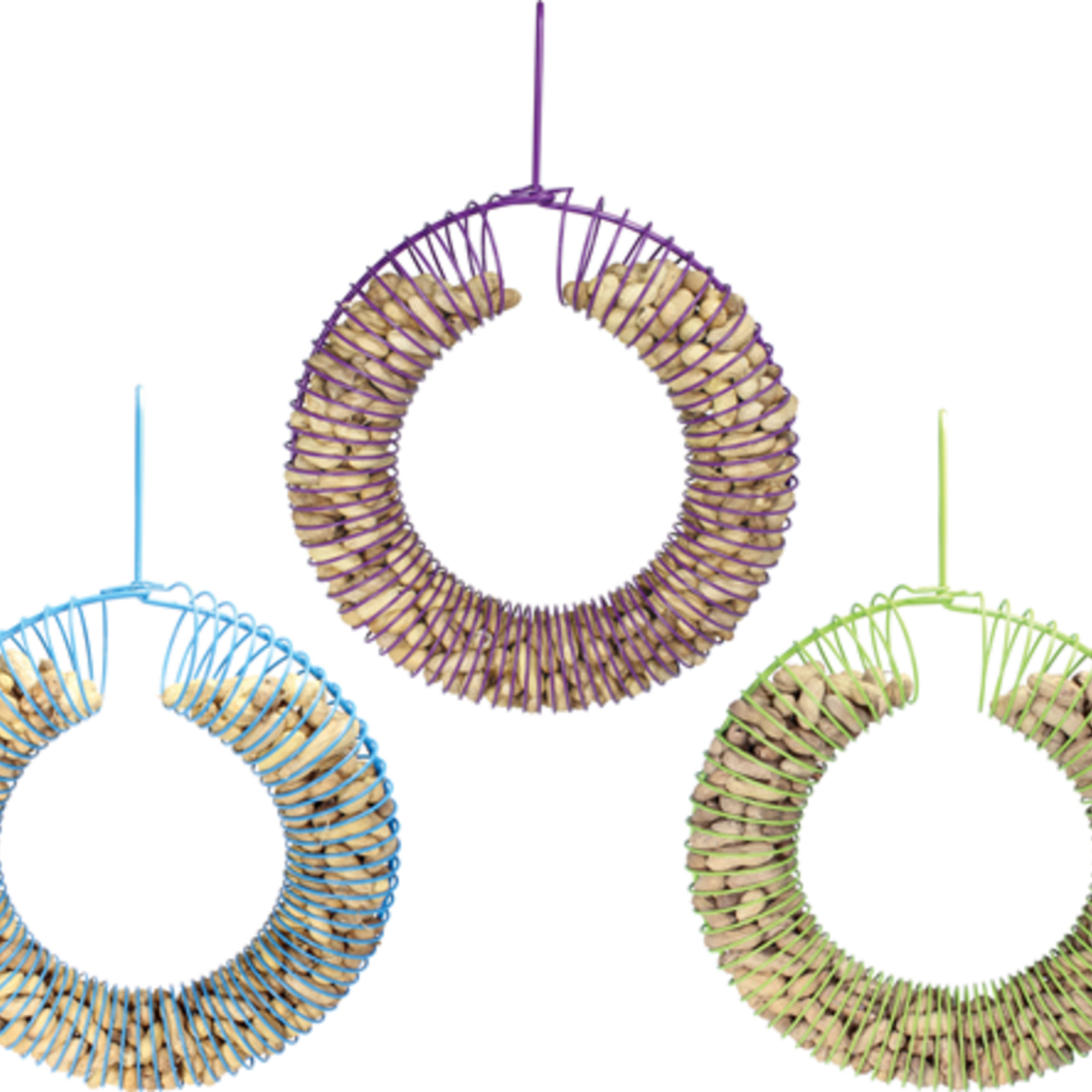 Peanut Wreath Feeder Blue