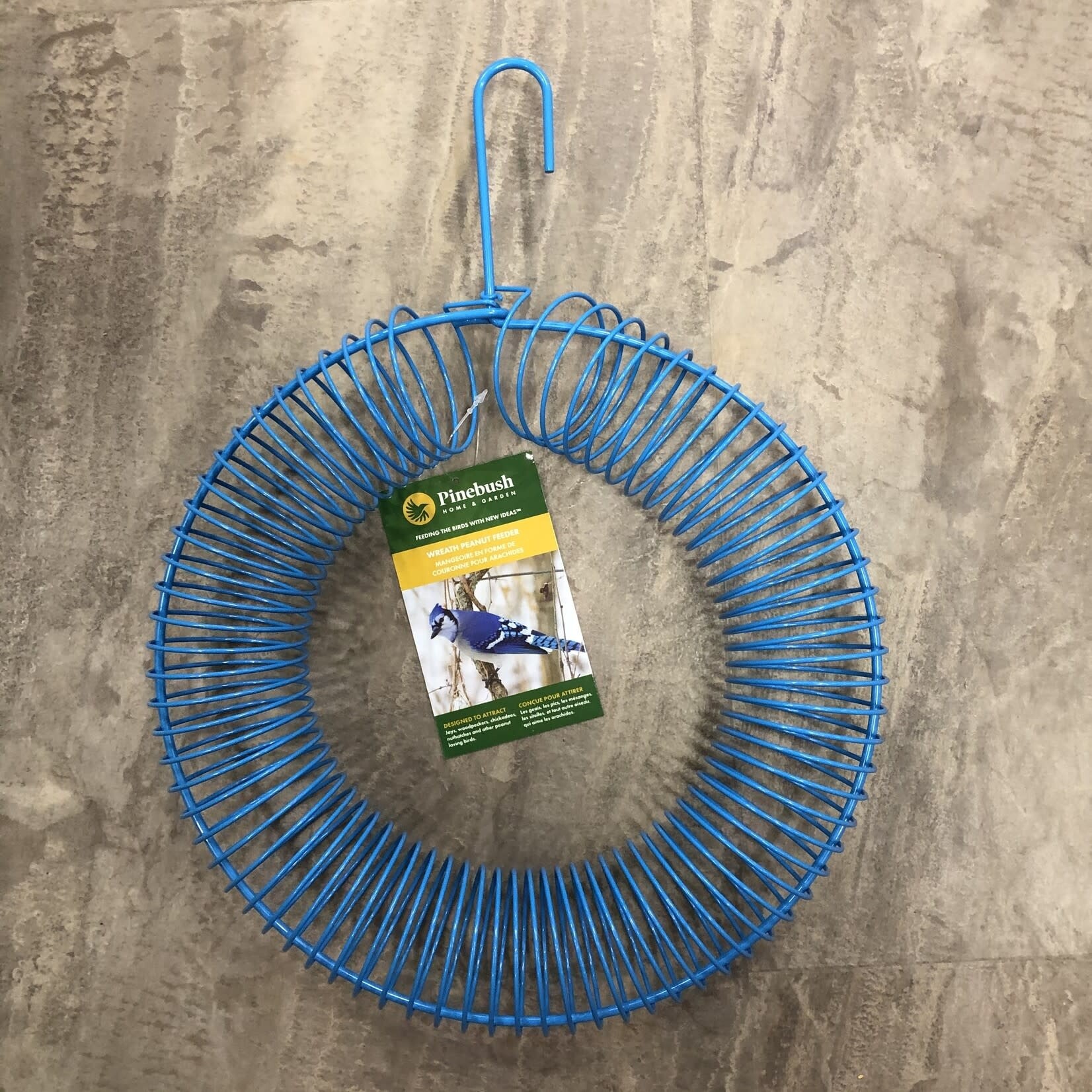 Peanut Wreath Feeder Blue