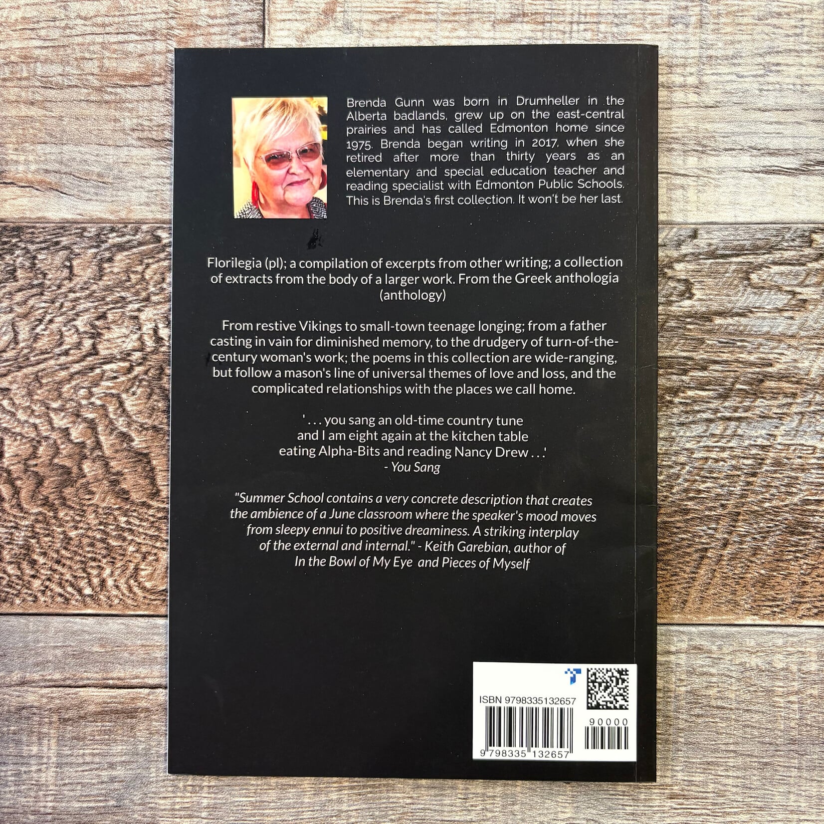 Florilegia Poetry Book by Brenda Gunn