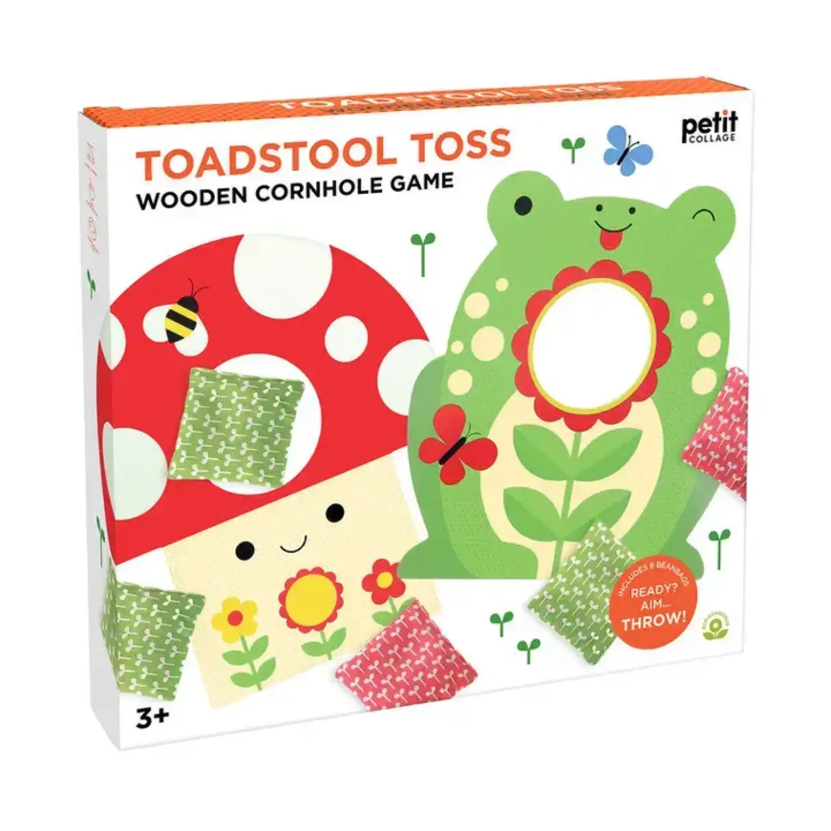 Toadstool Toss Wooden Cornhole Game
