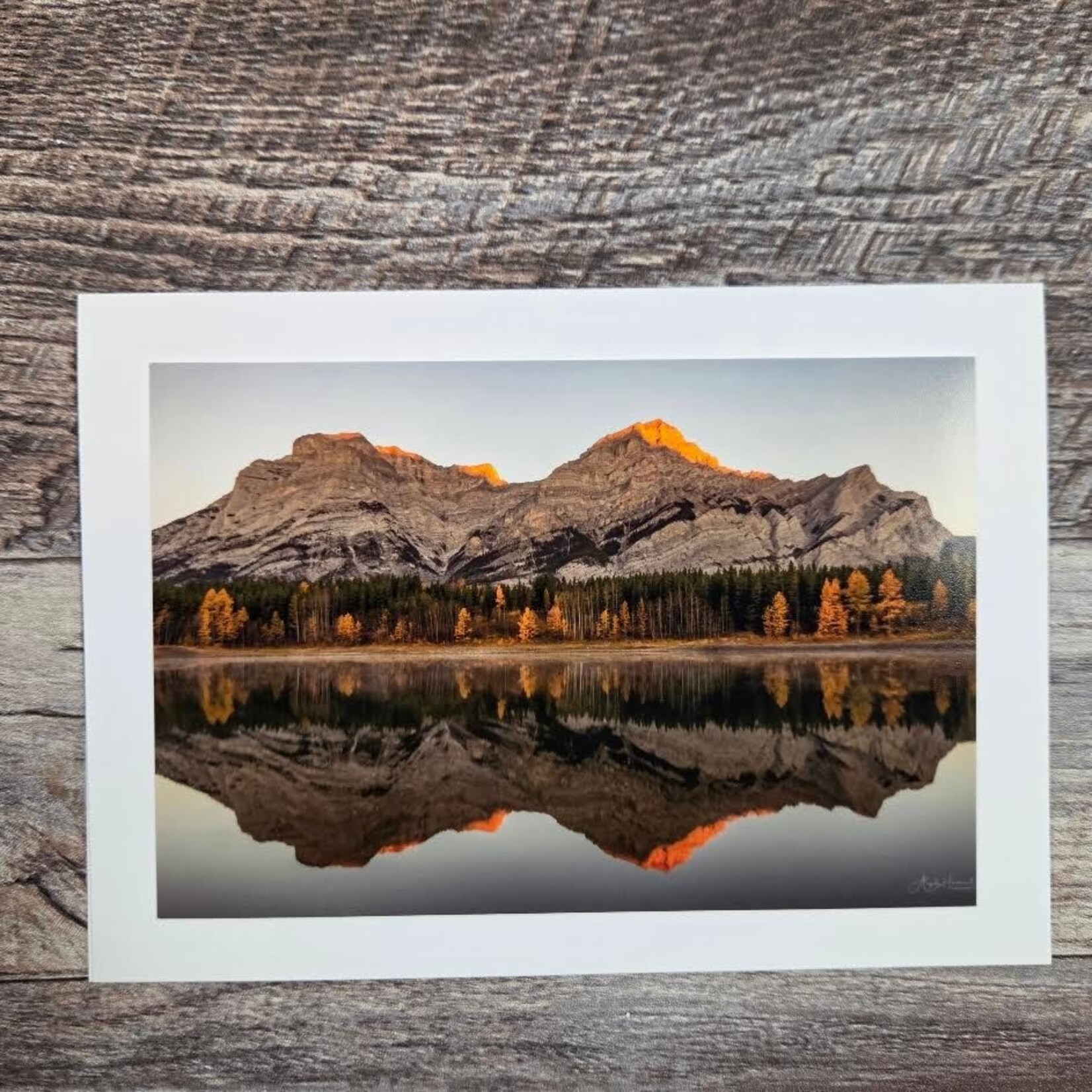Angela Hindmarsh Photography Greeting Card - Mountains Orange