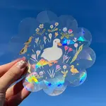Emelie Nunez Art Suncatcher - Ducks