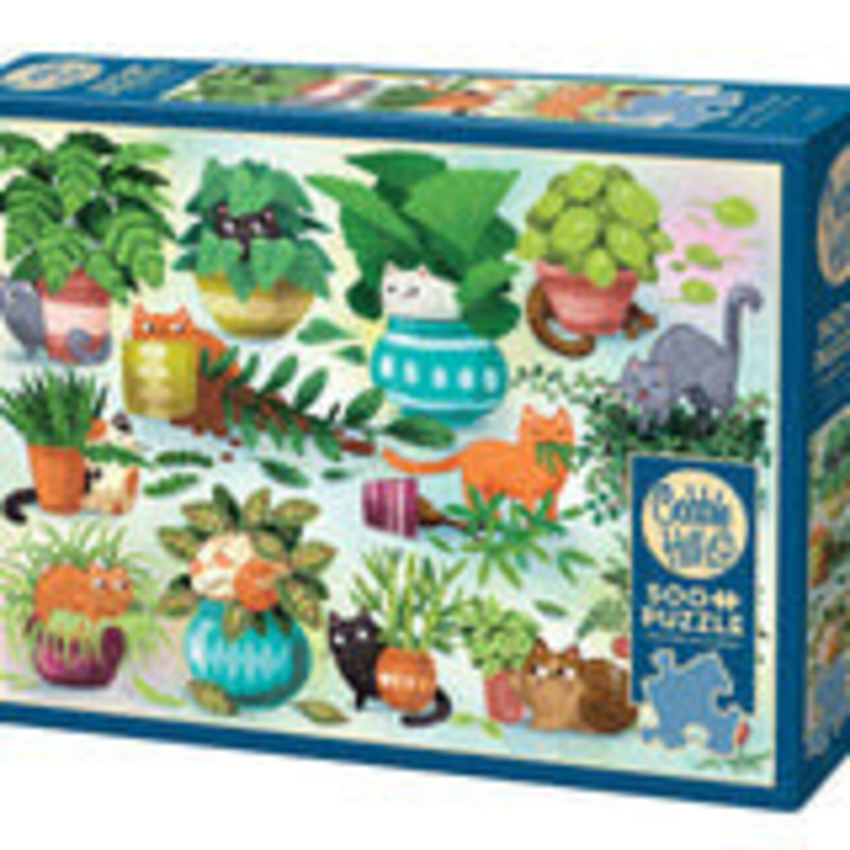 Cobble Hill Puzzles Cats vs. Plants - 500 pc puzzle