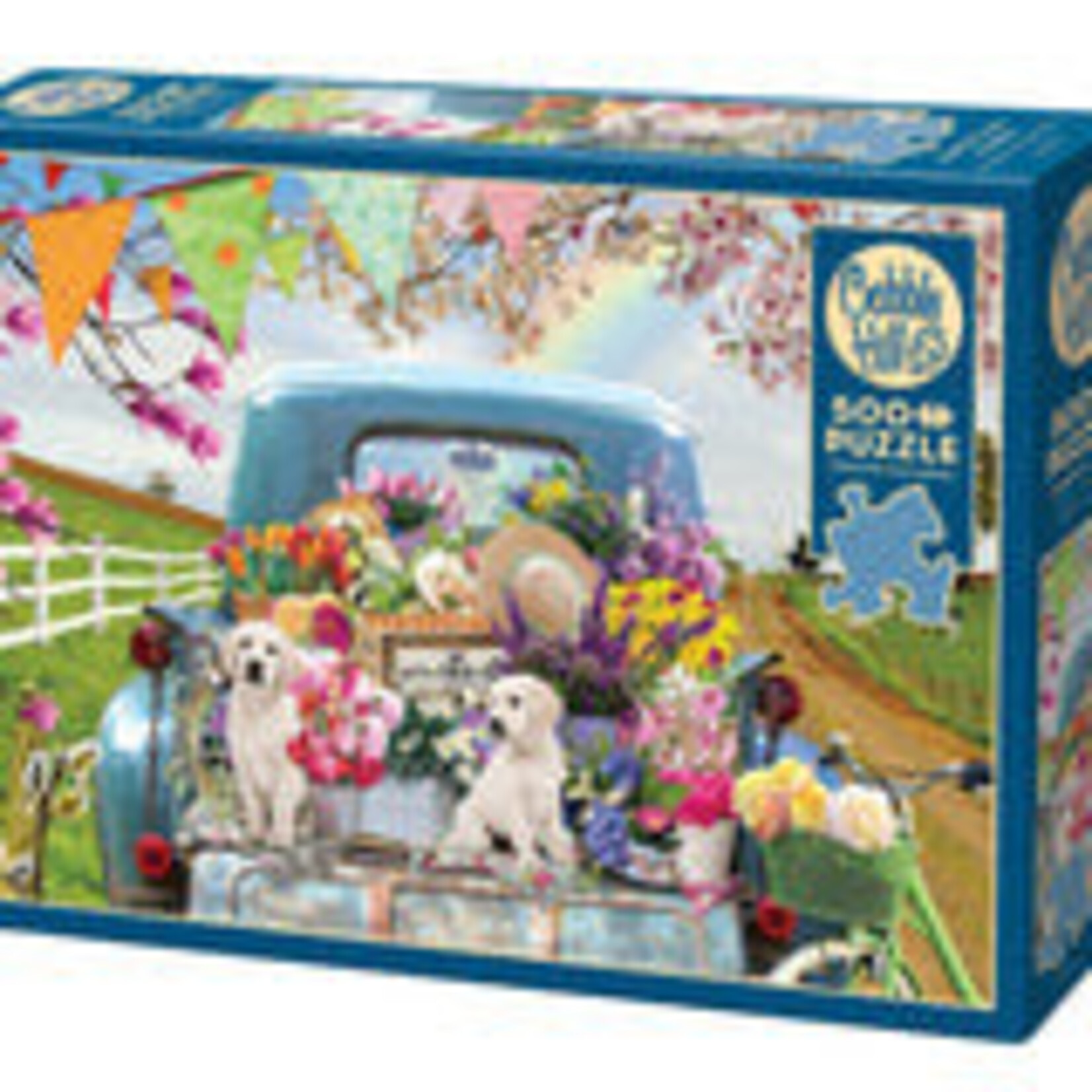 Cobble Hill Puzzles Country Truck in Spring - 500 pc puzzle