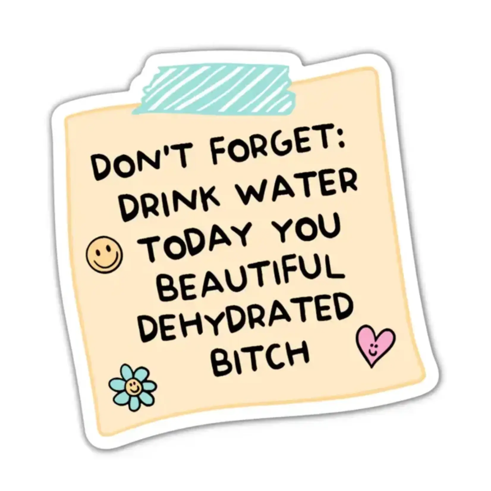 Drink Water Today Vinyl Sticker