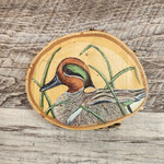 Wood Cookie Painting - Green-Winged Teal