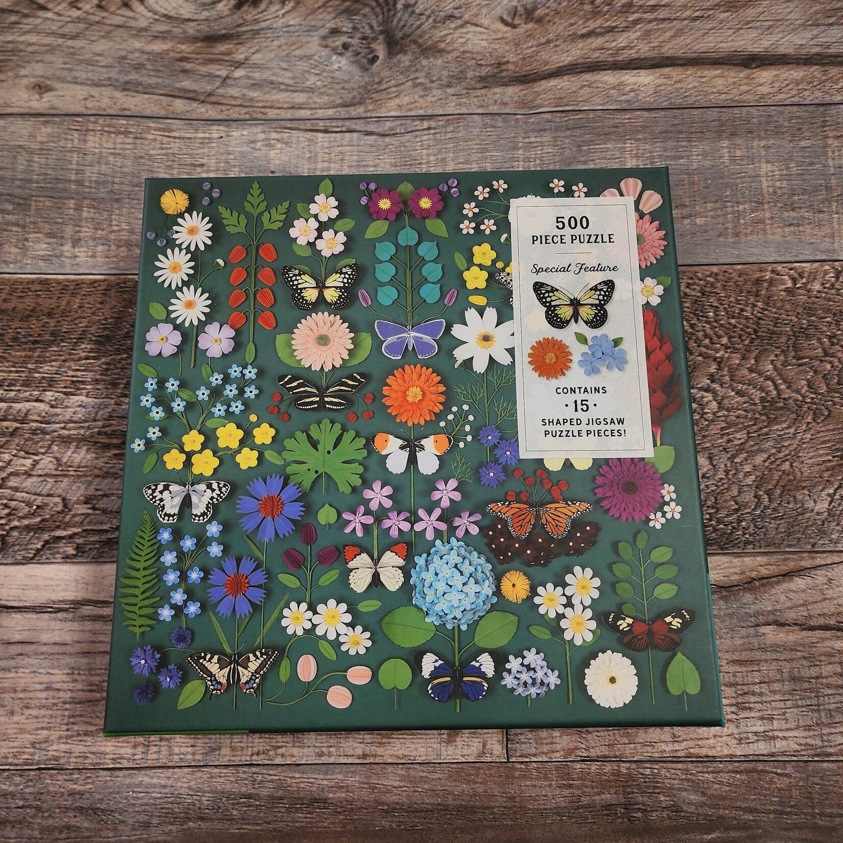 Butterfly Botanica 500 Piece Puzzle with Shaped Pieces