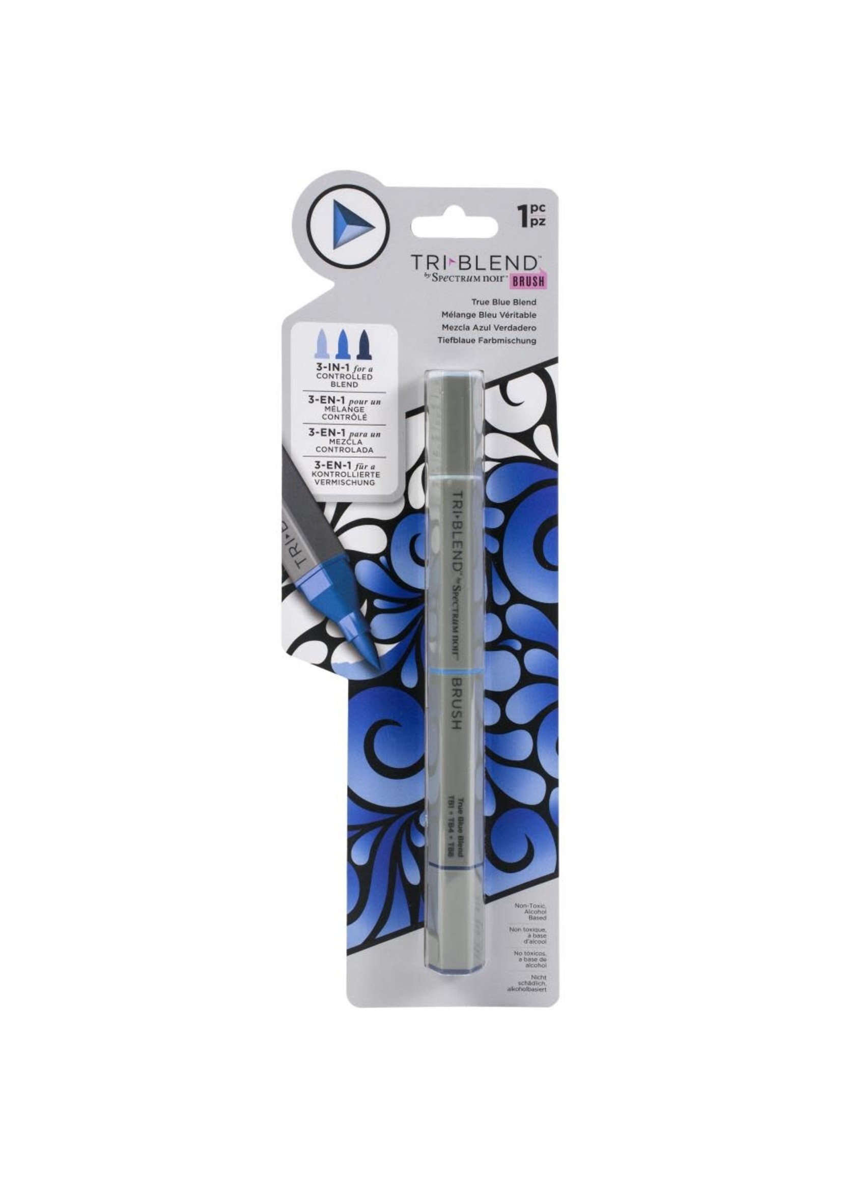 SPECTRUM NOIR Tri-Blend Brush Marker True Blue