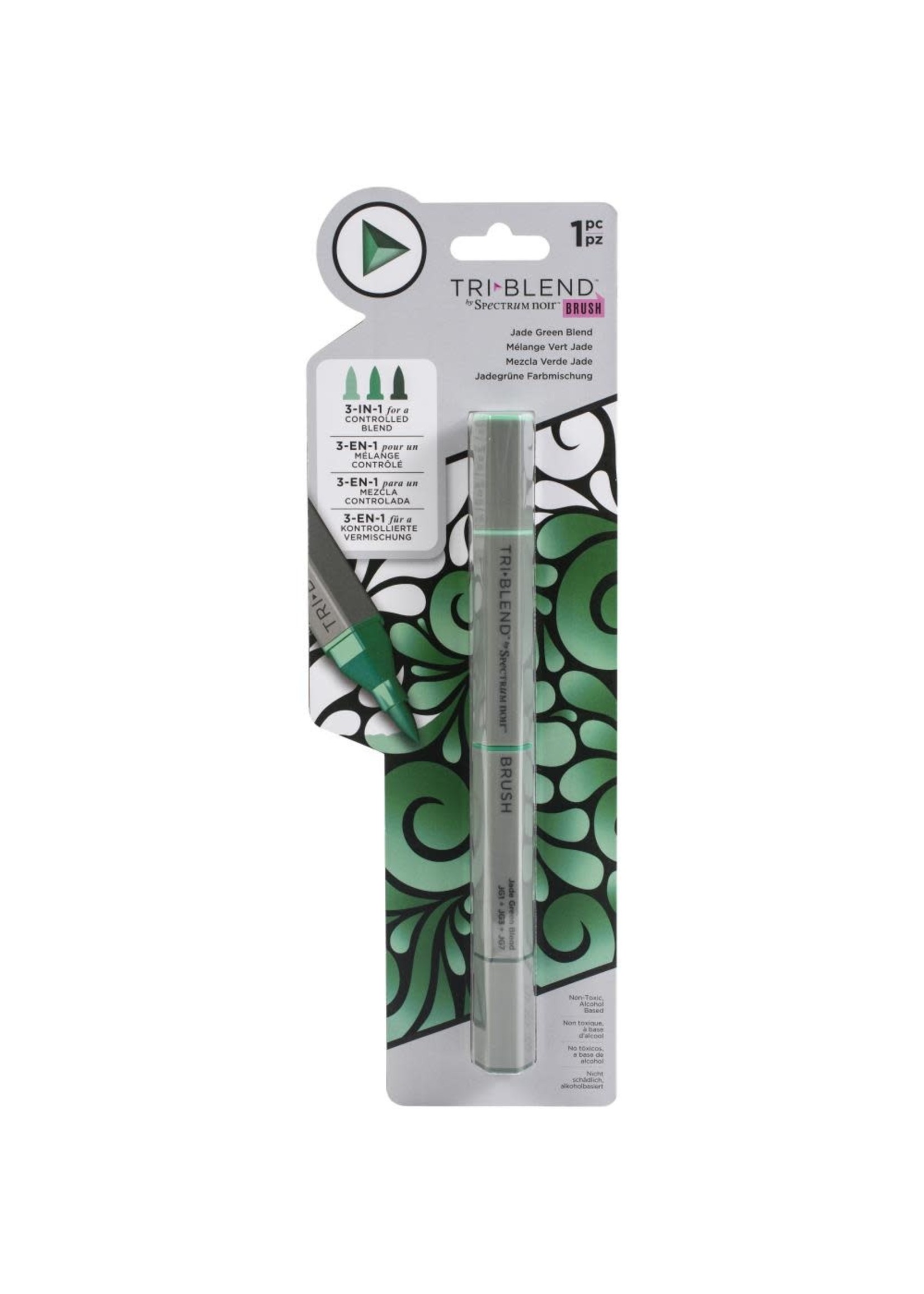 SPECTRUM NOIR Tri-Blend Brush Marker Jade Green