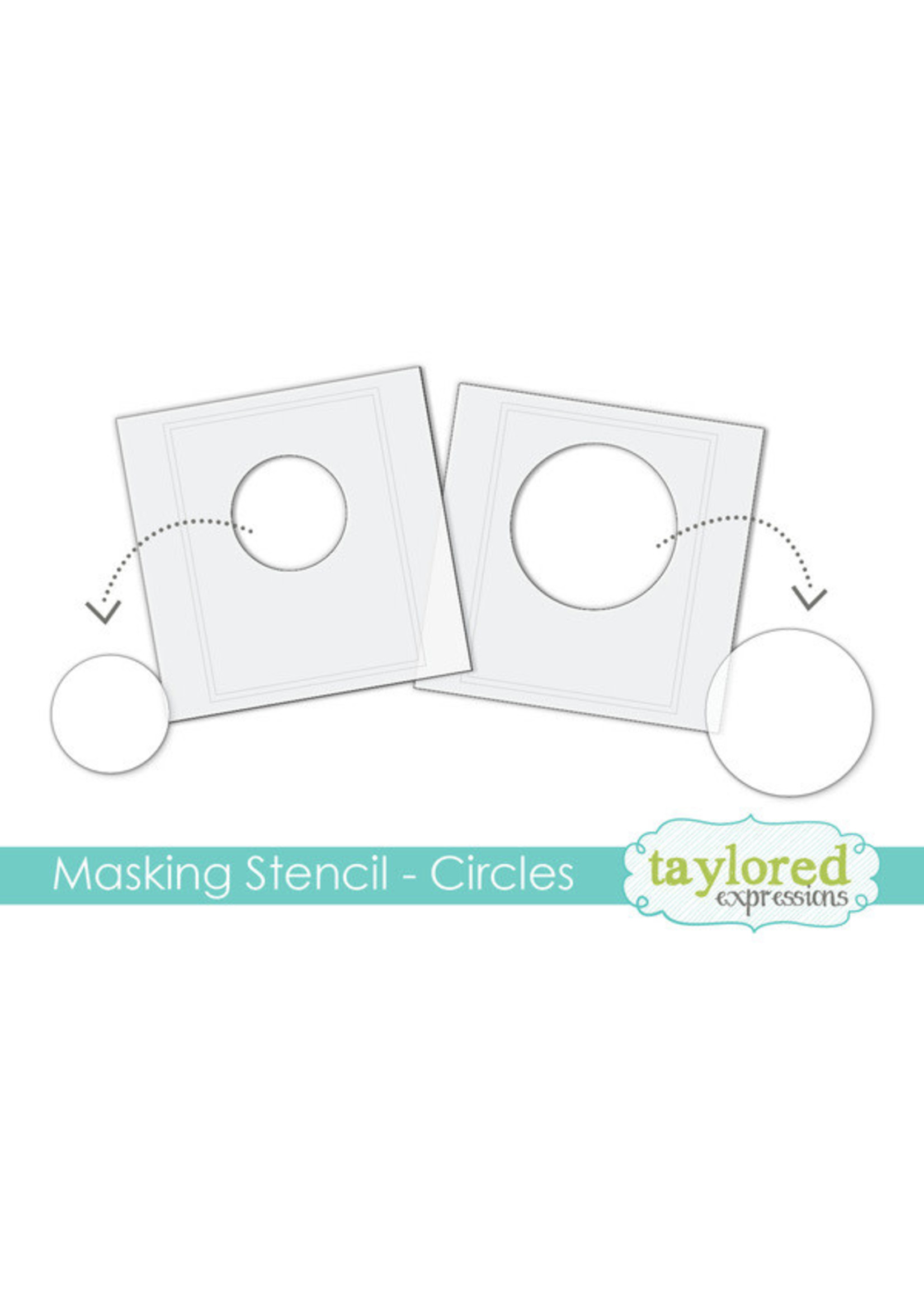 TAYLORED EXPRESSIONS Designer Masking Stencil, Circles