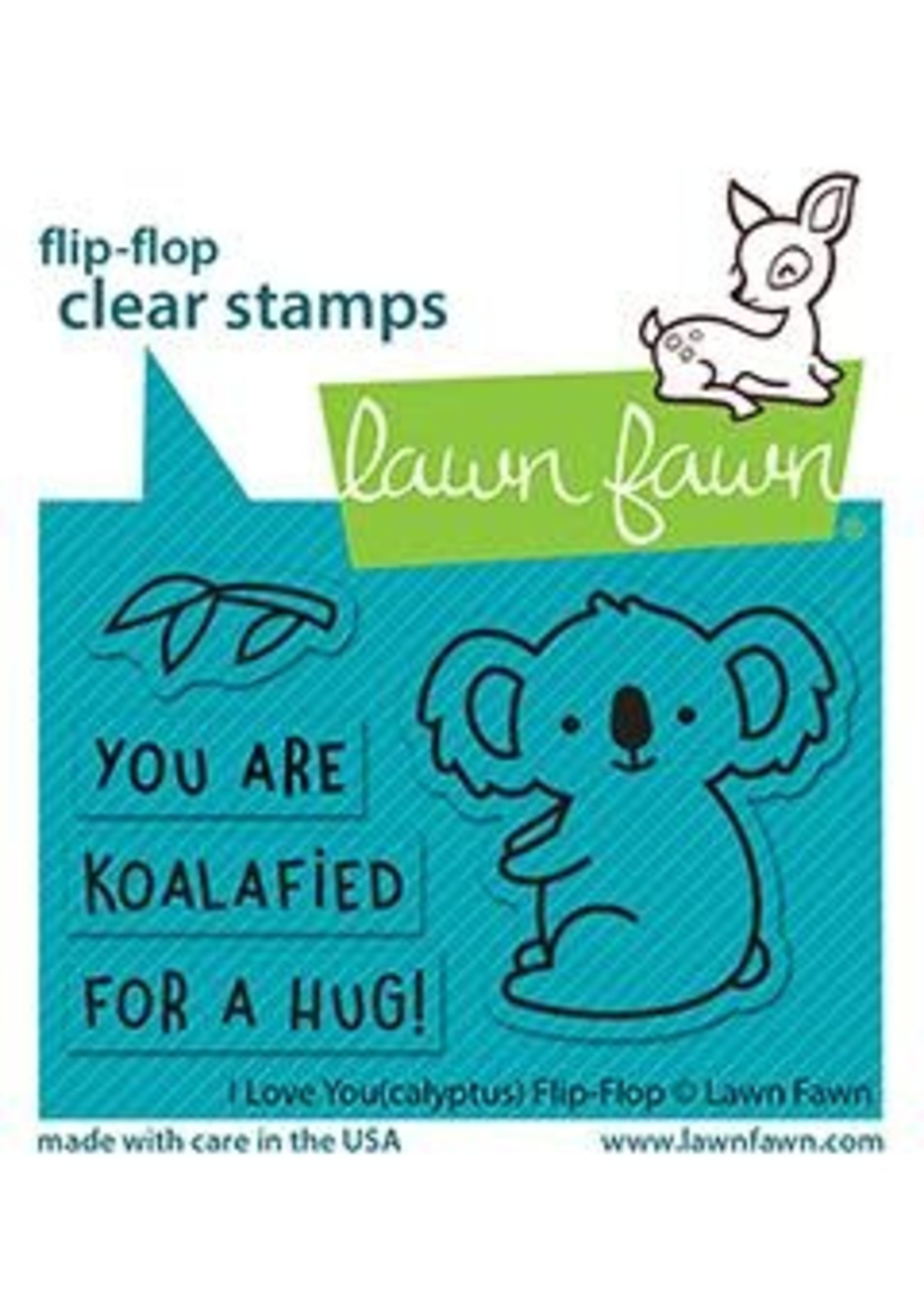LAWN FAWN I LOVE YOU(calyptus)  FLIP FLOP stamp