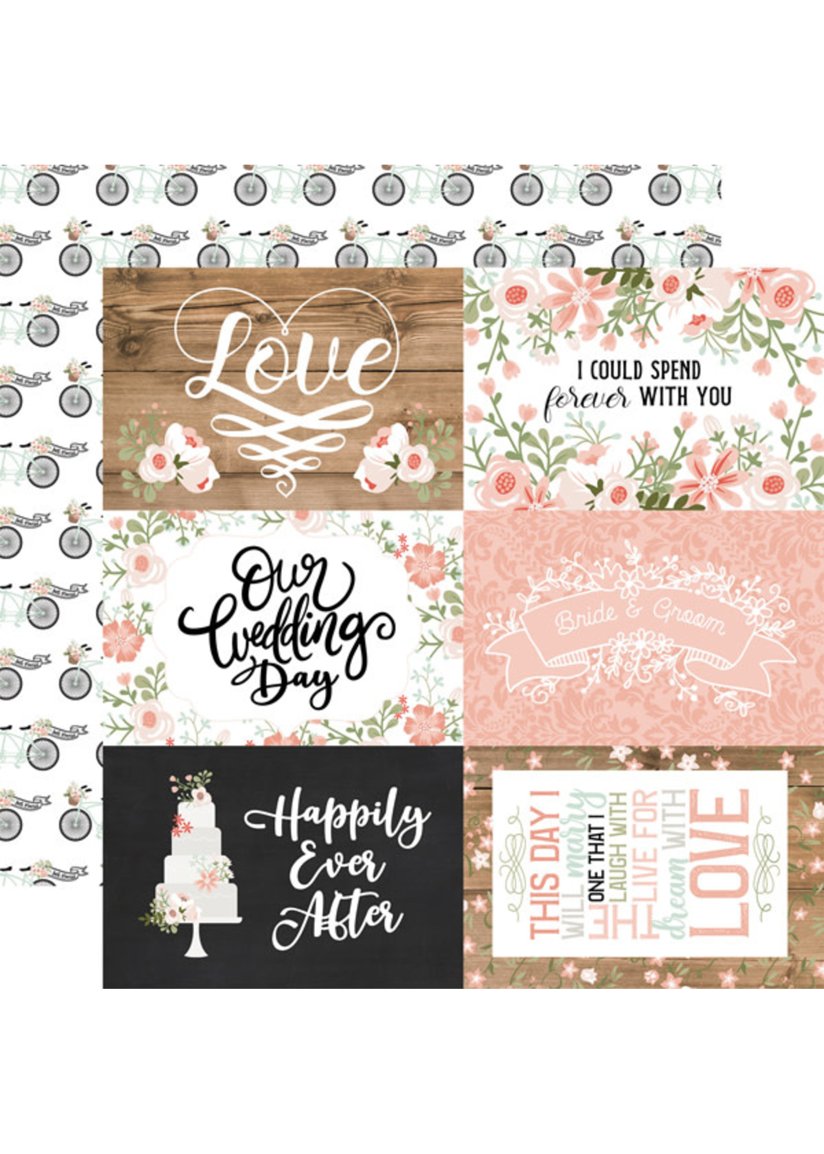 ECHO PARK PAPER COMPANY Our Wedding 6X4 JOURNALING CARDS