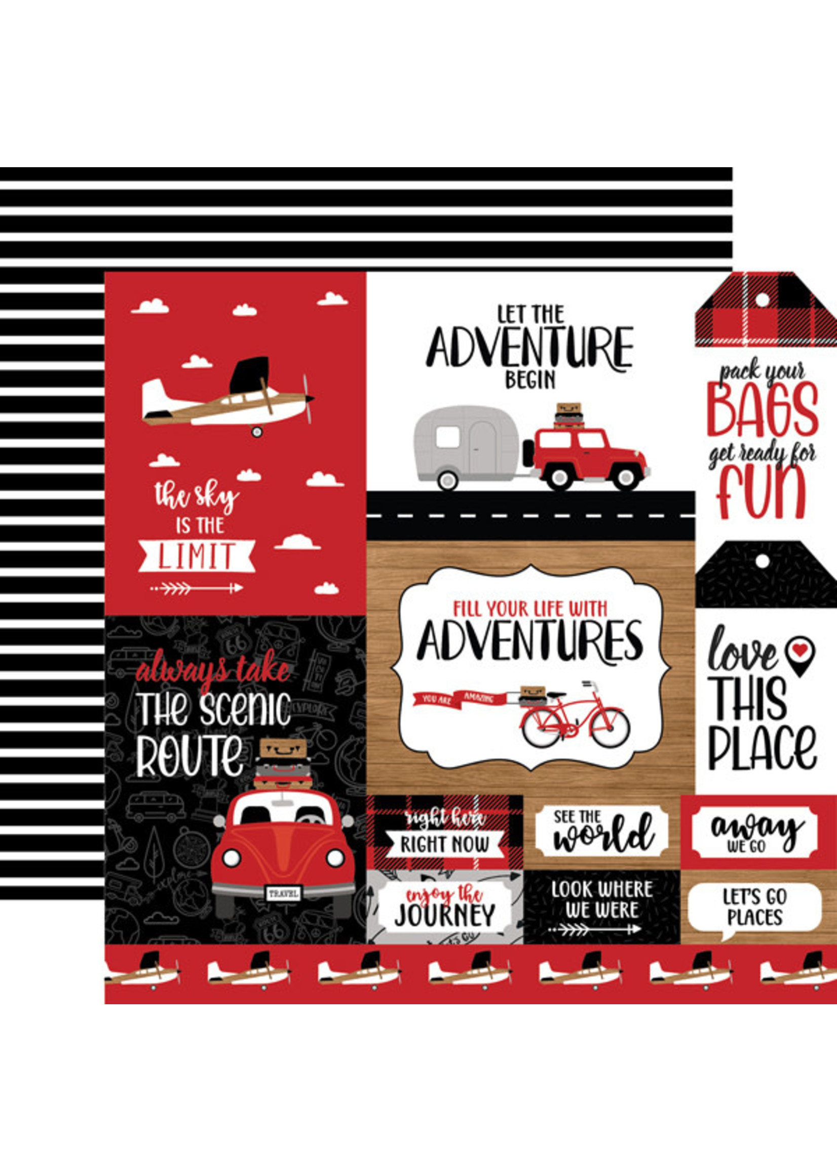 ECHO PARK PAPER COMPANY Let's Go Anywhere MULTI JOURNALING CARDS