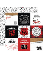 ECHO PARK PAPER COMPANY Let's Go Anywhere 4X4 JOURNALING CARDS