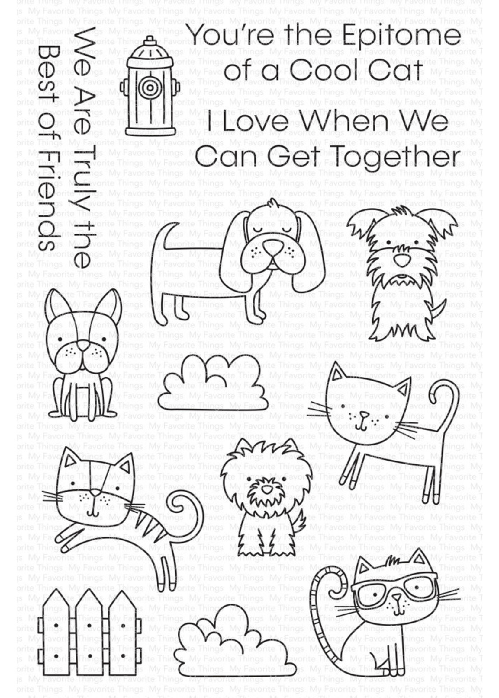 MY FAVORITE THINGS Best of Friends Stamps