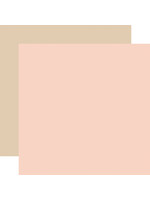 ECHO PARK PAPER COMPANY It's a Girl Coordinating Solid Pink/Tan