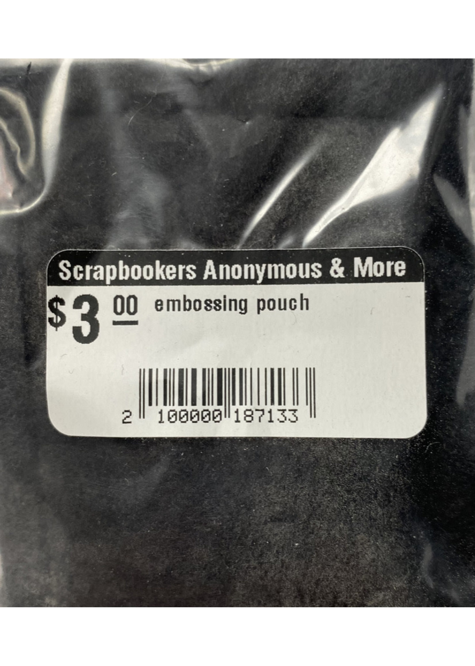 Scrapbookers Anonymous & More embossing pouch