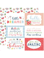 ECHO PARK PAPER COMPANY LITTLE DREAMER GIRL - 6X4 JOURNALING CARDS