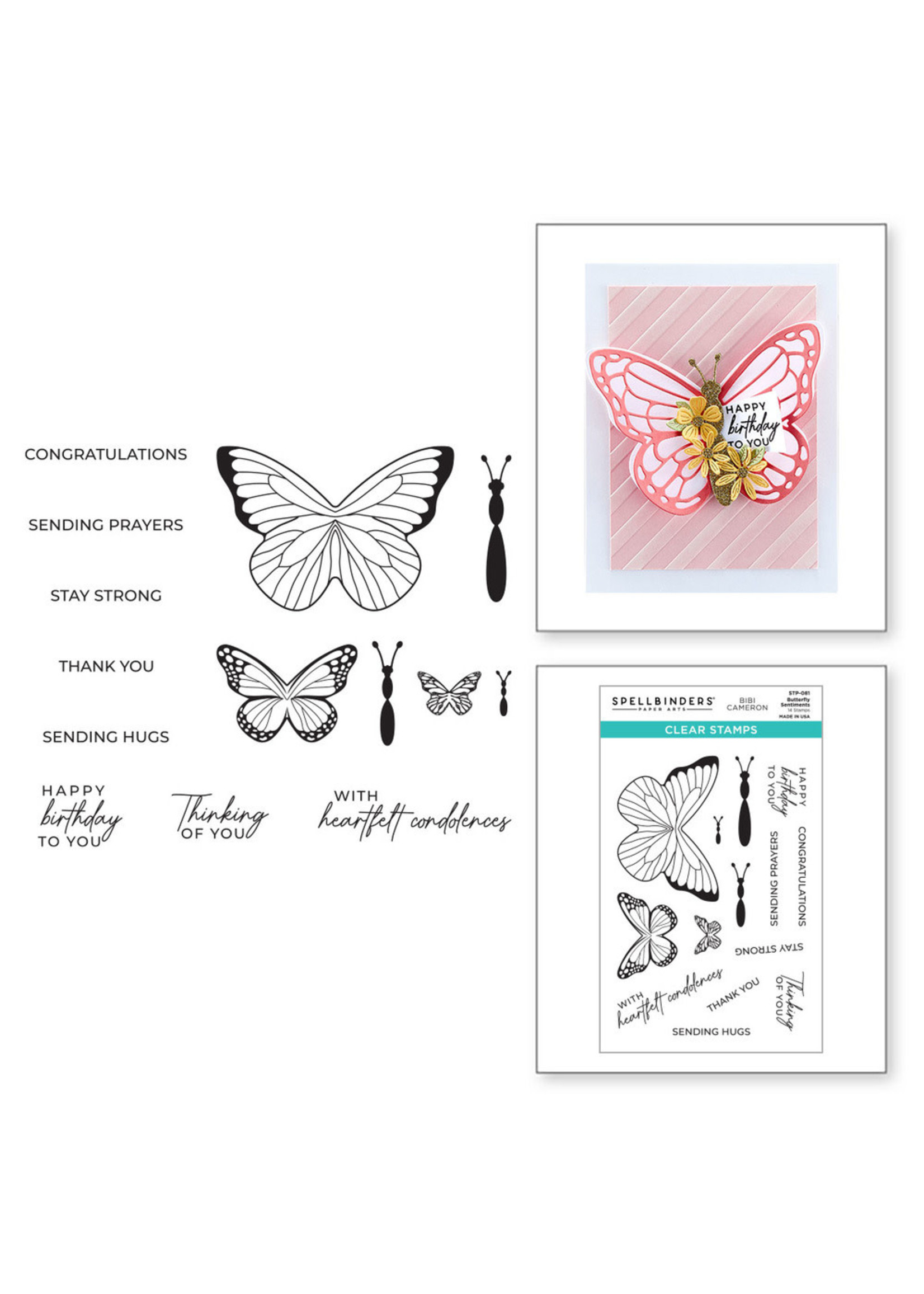 SPELLBINDERS PAPERCRAFTS, INC Bibis Butterflies