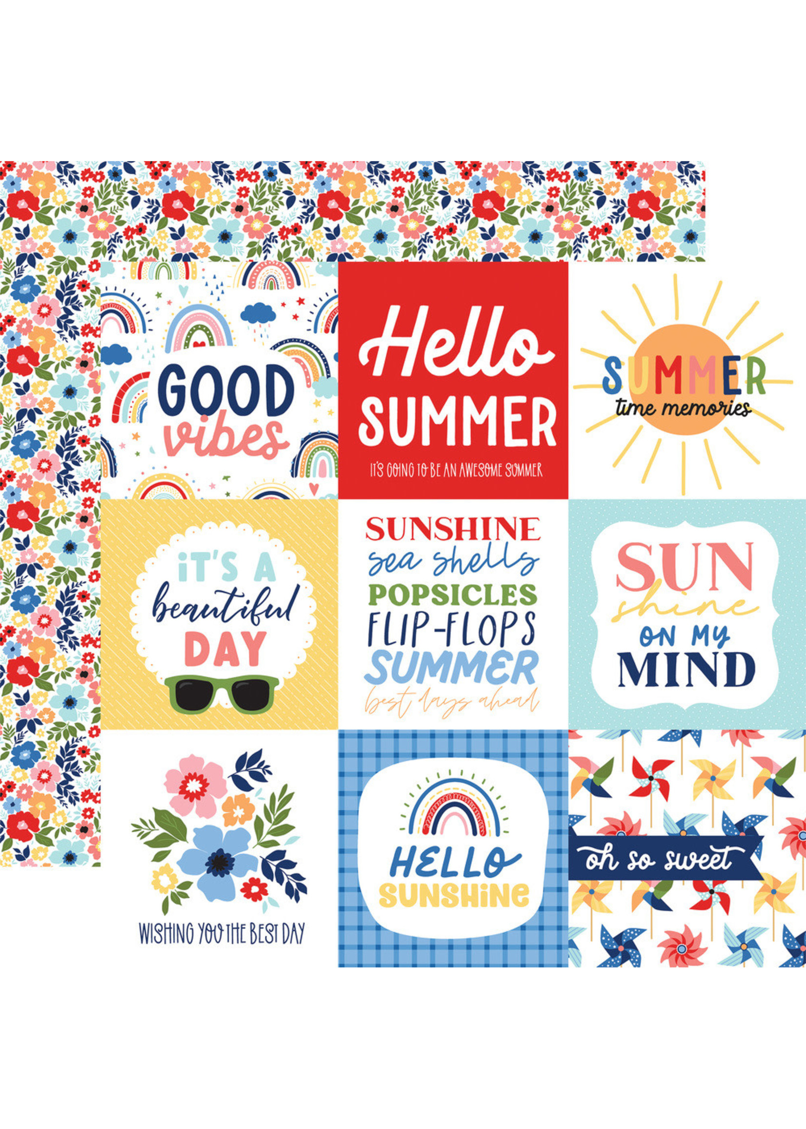 ECHO PARK PAPER COMPANY My Favorite Summer - 4x4 Journal Cards