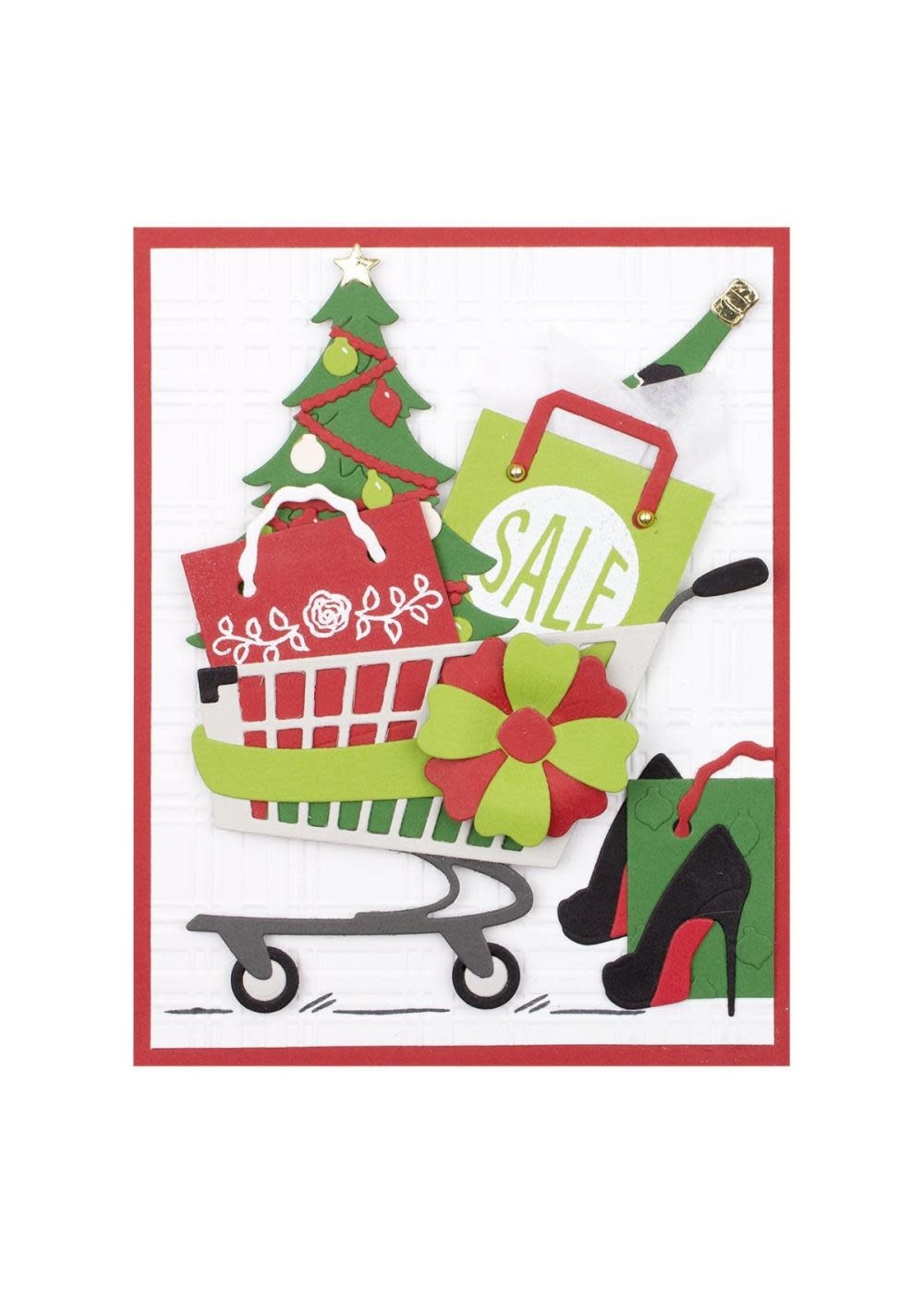 SPELLBINDERS PAPERCRAFTS, INC Shopping Cart - Tree, Bow  & Presents Dies