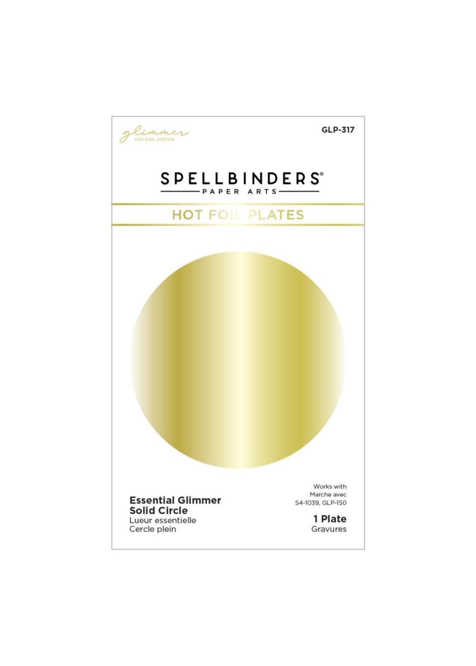 SPELLBINDERS PAPERCRAFTS, INC Circle Solid Hot Foil Plate