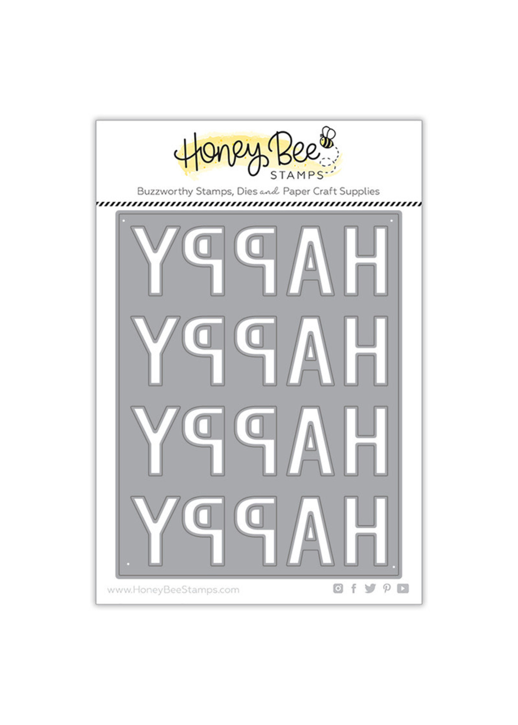 Honey Bee Stamps Happy Happy Happy A2 Cover Plate