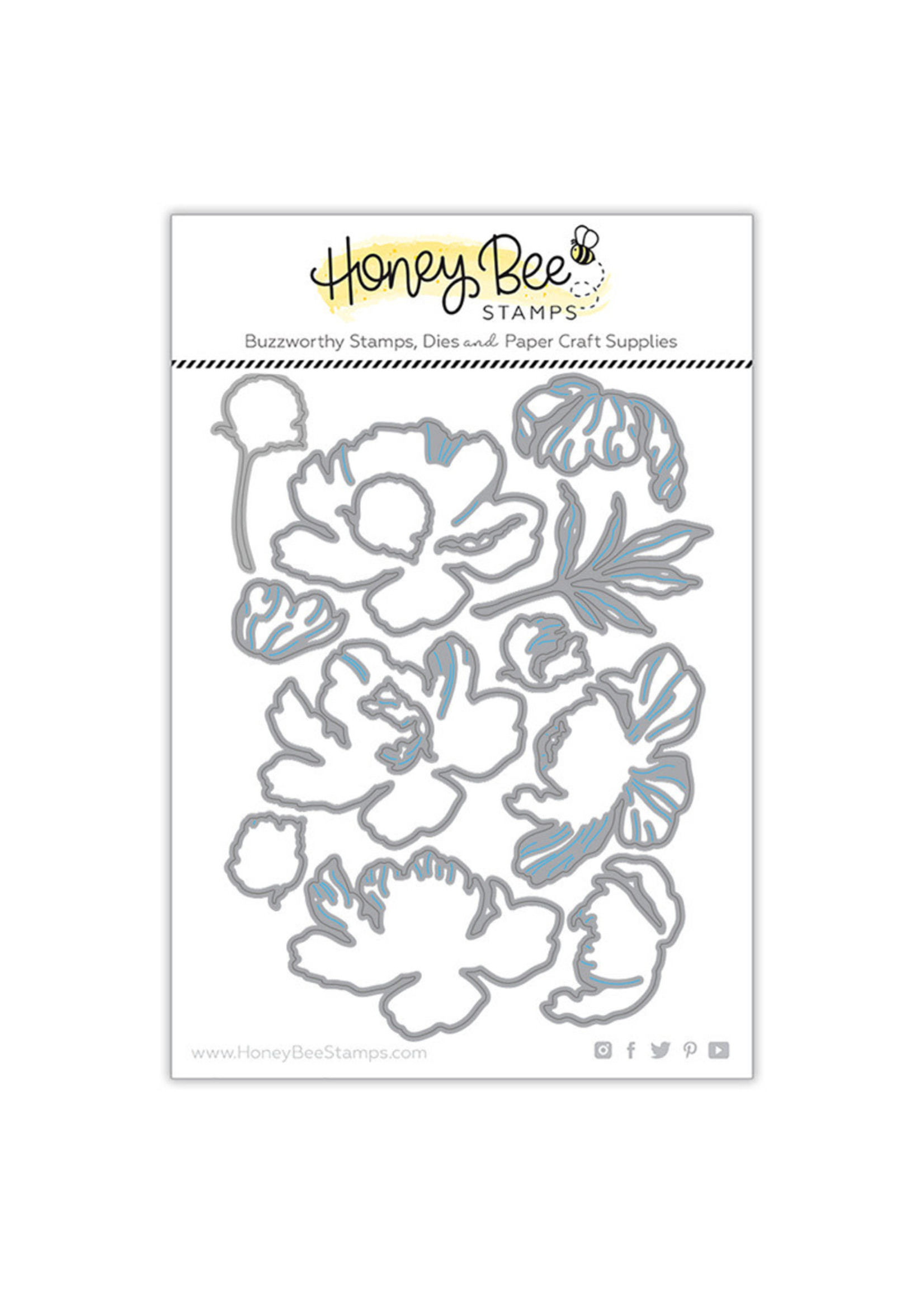 Honey Bee Stamps Lovely Layers: Peony